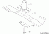 MTD Smart 42 PO 11C-LASJ600 (2019) Listas de piezas de repuesto y dibujos Blade, Blade adapter