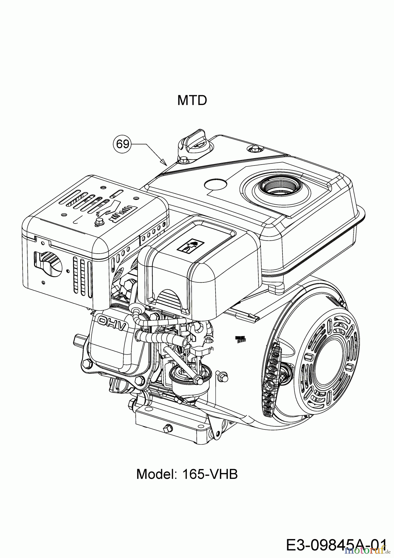  MTD Motobineuse T/330 M 21D-33MV678  (2019) Moteur MTD