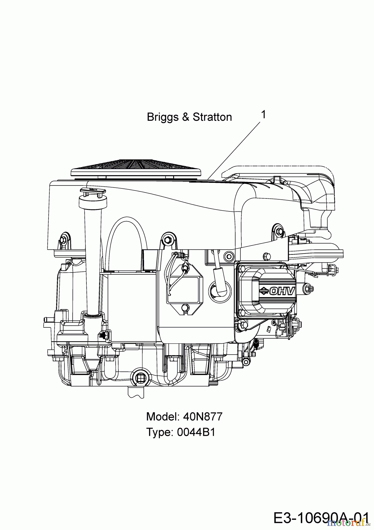  Tigara Tracteurs de pelouse TG 222/117 HBI 13AAA1KT649  (2019) Moteur Briggs & Stratton