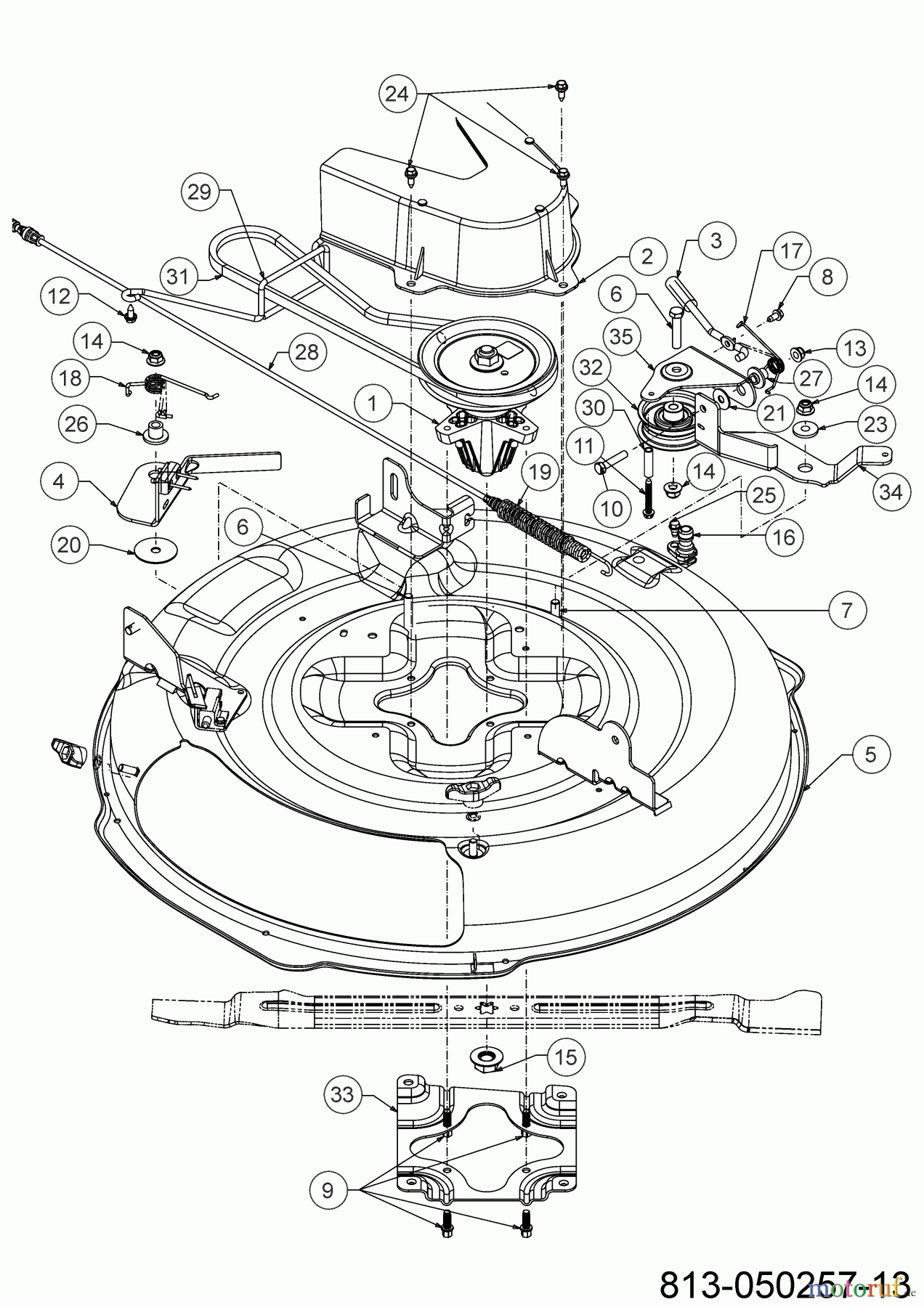  MTD Rasentraktoren Minirider 76 SDE 13C726JD600 (2023) Mähwerk D (30