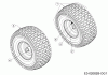 MTD 92 13A7765E600 (2019) Listas de piezas de repuesto y dibujos Front wheels 13x5