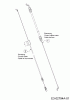 MTD SMART 53 SPH S 12B-PCKQ600 (2021) Listas de piezas de repuesto y dibujos Control cable brake, Control cable