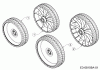 MTD Smart 46 PO 11D-TAMG600 (2021) Listas de piezas de repuesto y dibujos Wheels