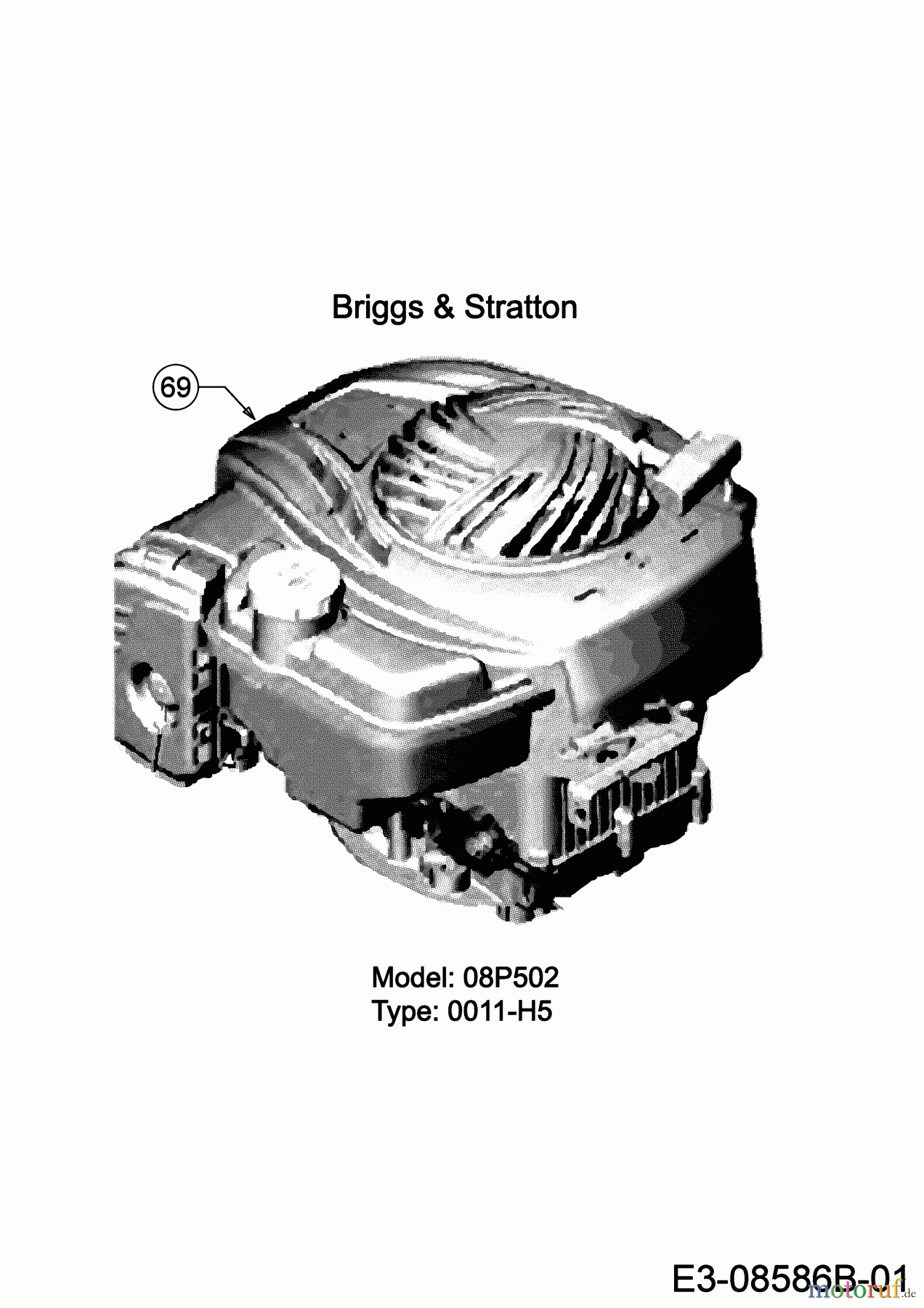  MTD Tondeuse thermique tractée Smart 46 SPBS 12D-TY5B600  (2021) Moteur Briggs & Stratton