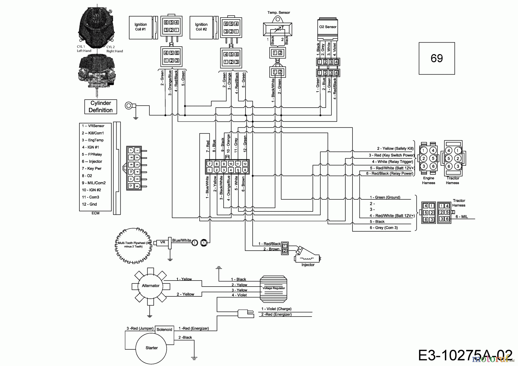  MTD-Moteurs Vertical 9Q78HW 752Z9Q78HW (2020) Plan électrique