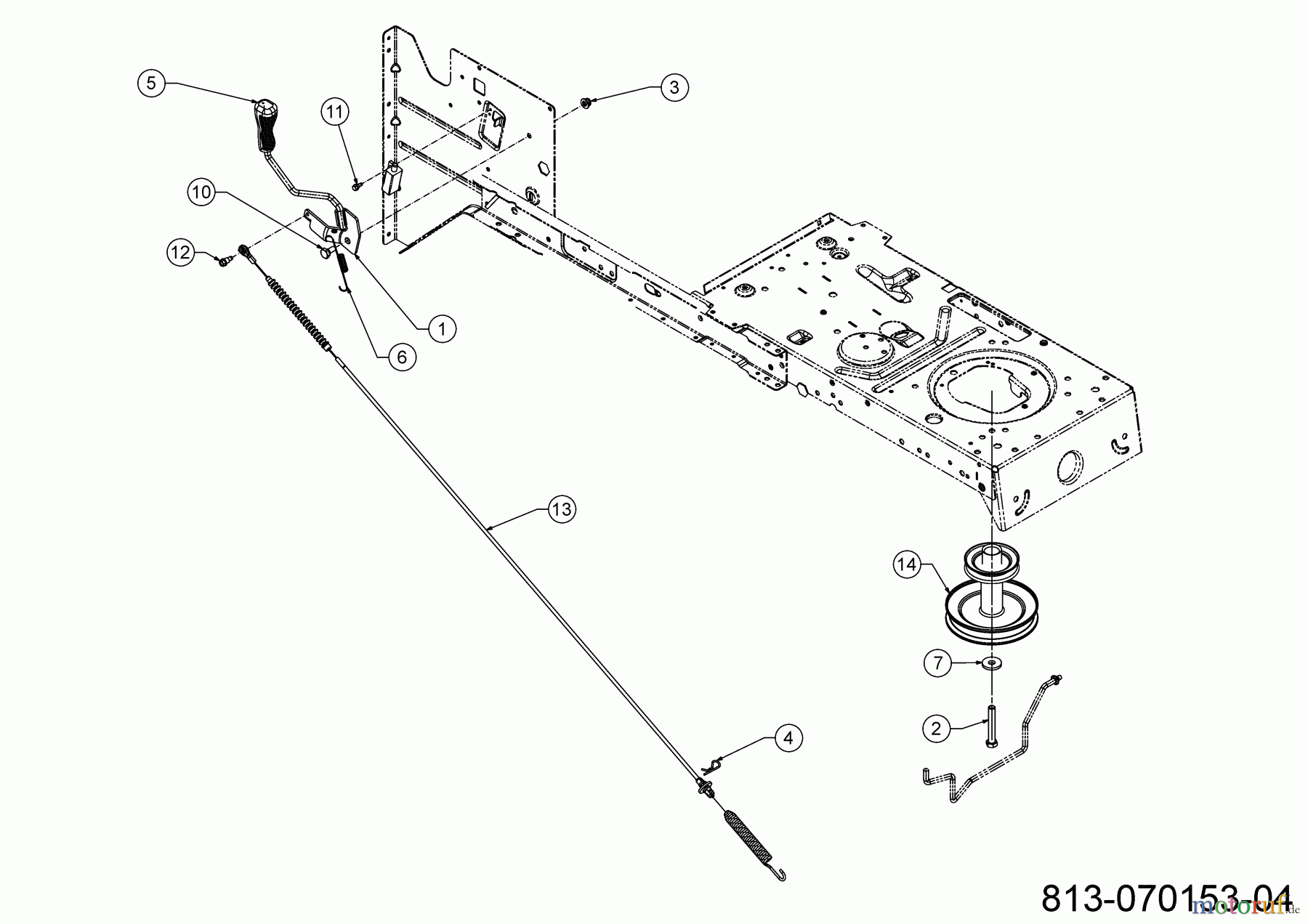  Cub Cadet Tracteurs de pelouse LT2 NR92 13AB71BE603 (2023) Poulie moteur