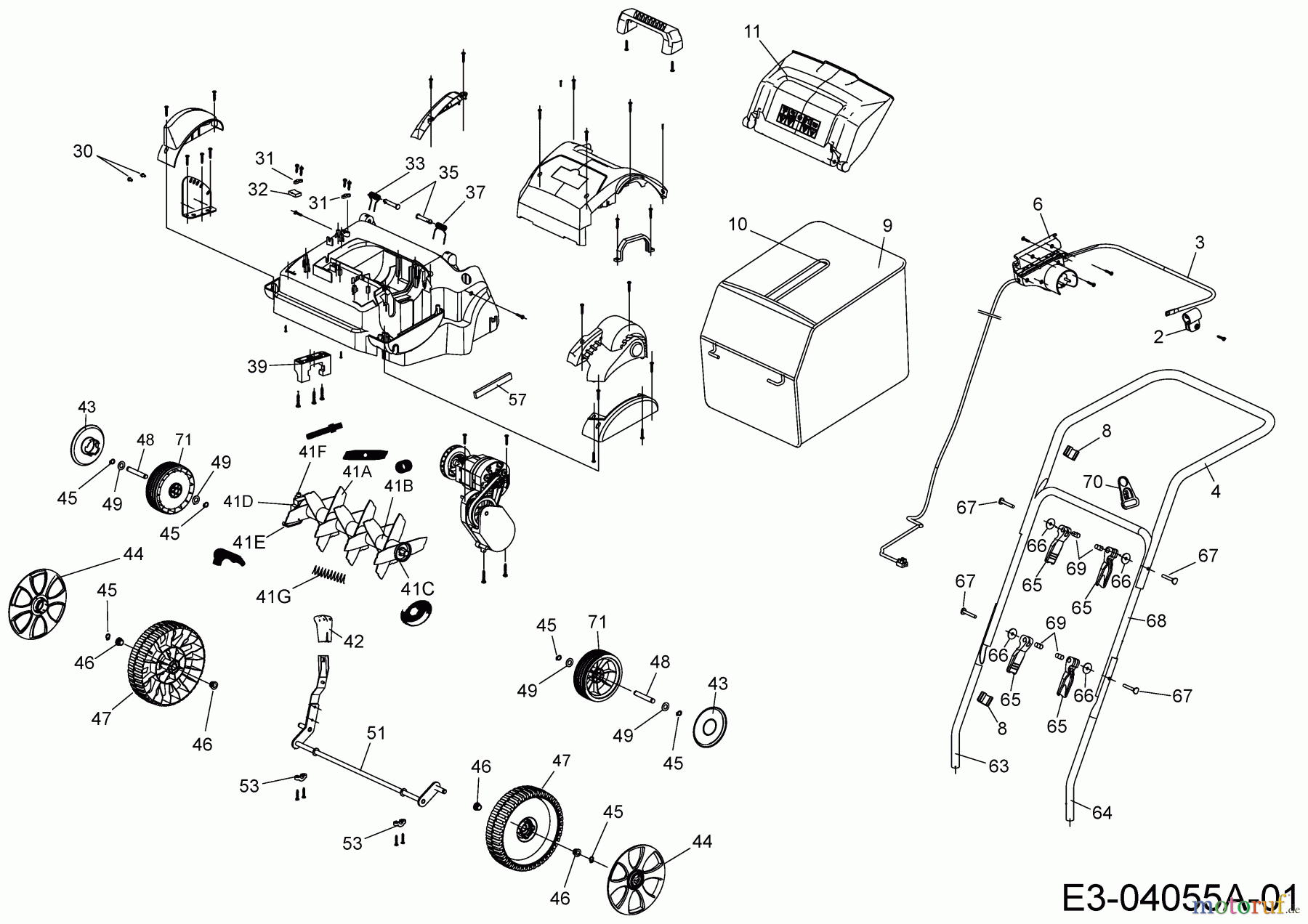  Wolf-Garten Scarificateur électrique VS 302 E 16AFDEKA650  (2020) Machine de base