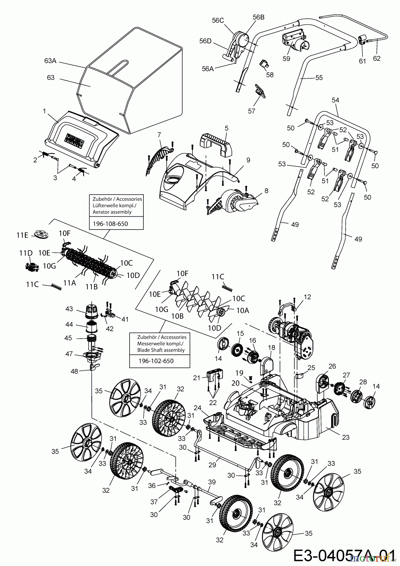  Wolf-Garten Scarificateur électrique VA 346 E 16BFEHOA650  (2019) Machine de base