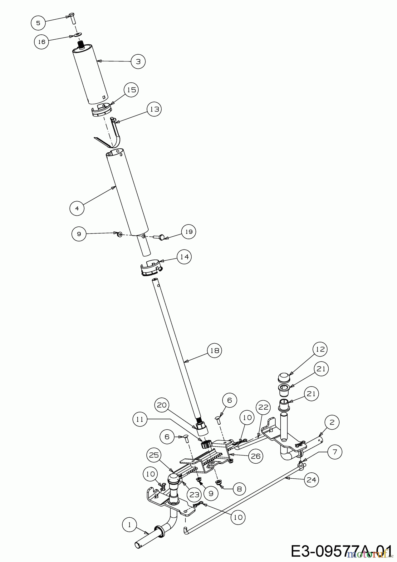  Wolf-Garten Tracteurs de pelouse Scooter Pro Hydro 13A221HD650  (2017) Système direction