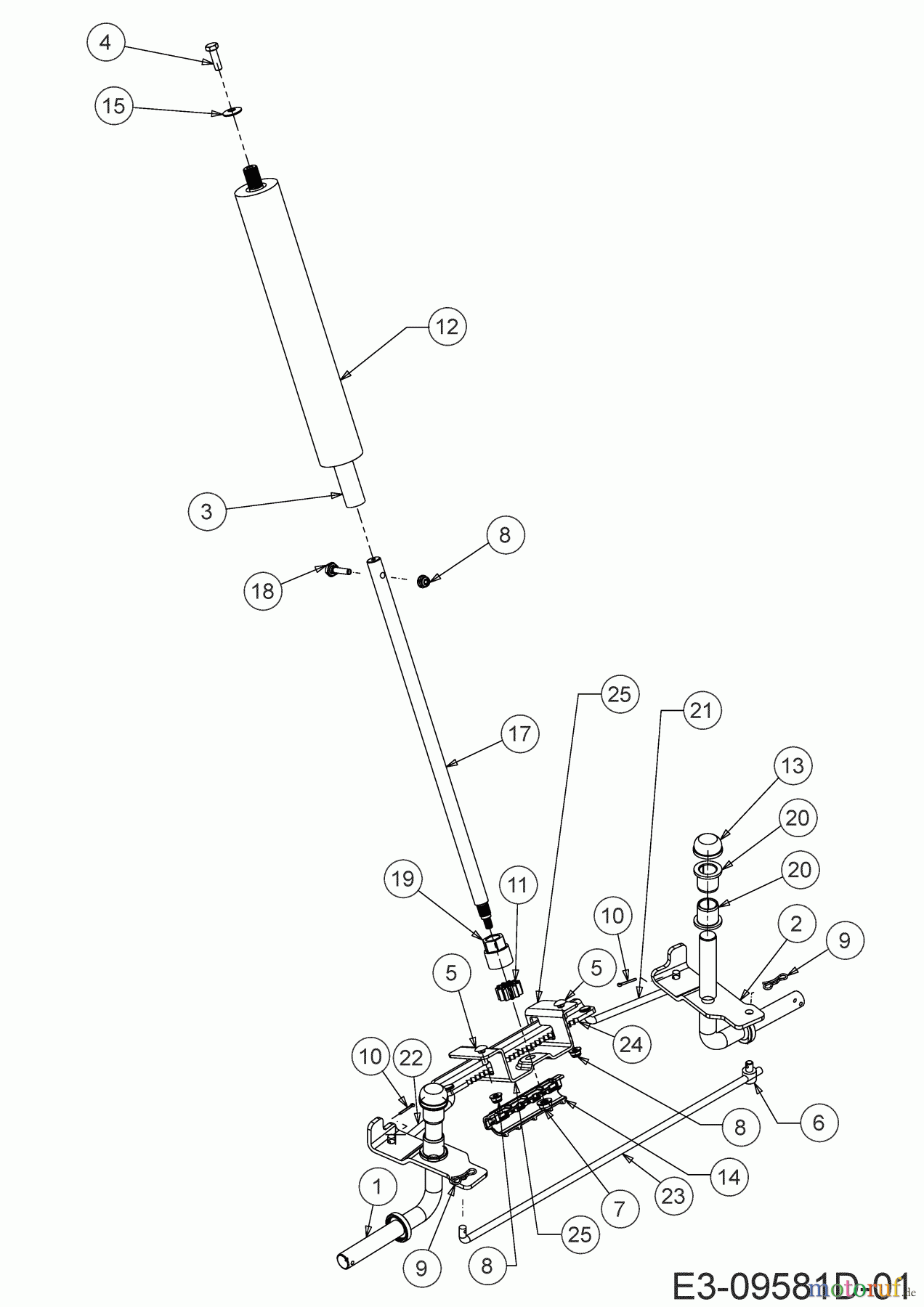  Wolf-Garten Tracteurs de pelouse Scooter 13B326SC650  (2019) Système direction