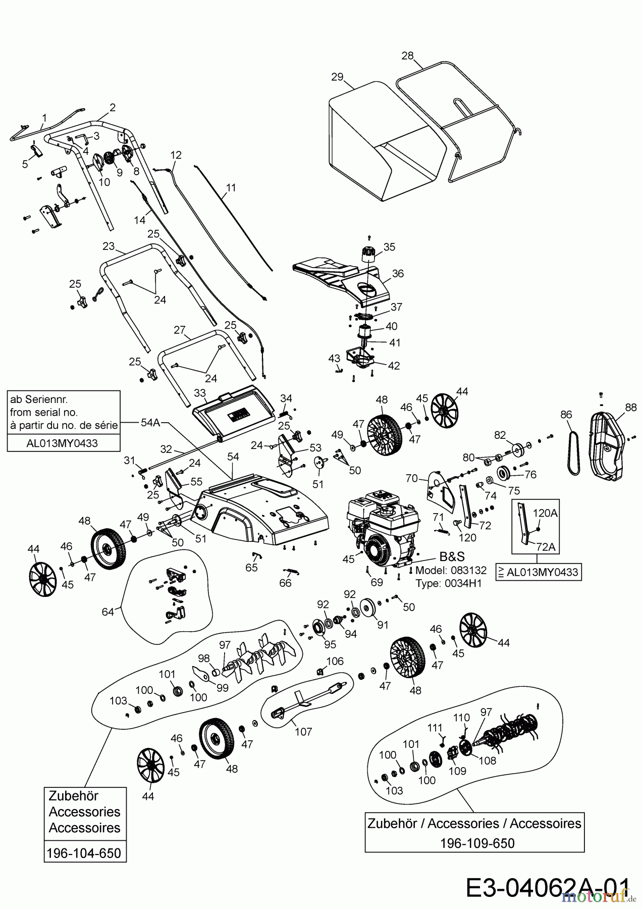  Wolf-Garten Scarificateur thermique VA 357 B 16CHGJ0F650 (2023) Machine de base
