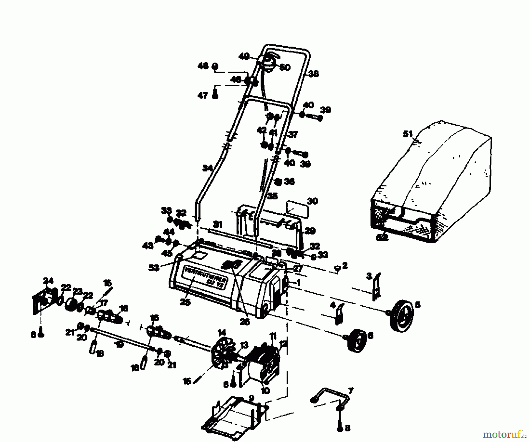  Golf Scarificateur électrique 132 VE 02890.01  (1985) Machine de base
