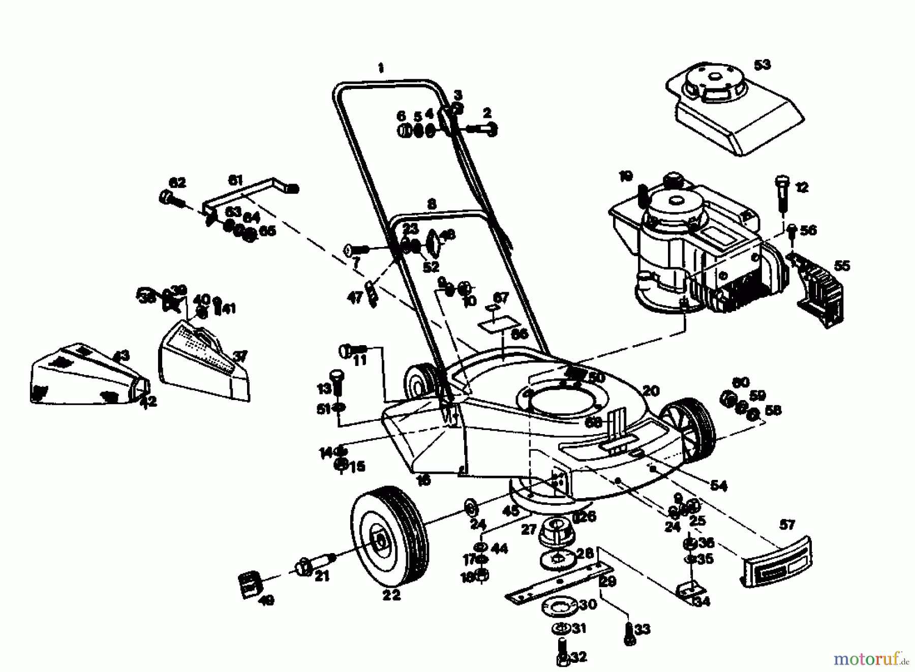  Golf Petrol mower 145 S 4 02681.02  (1985) Basic machine