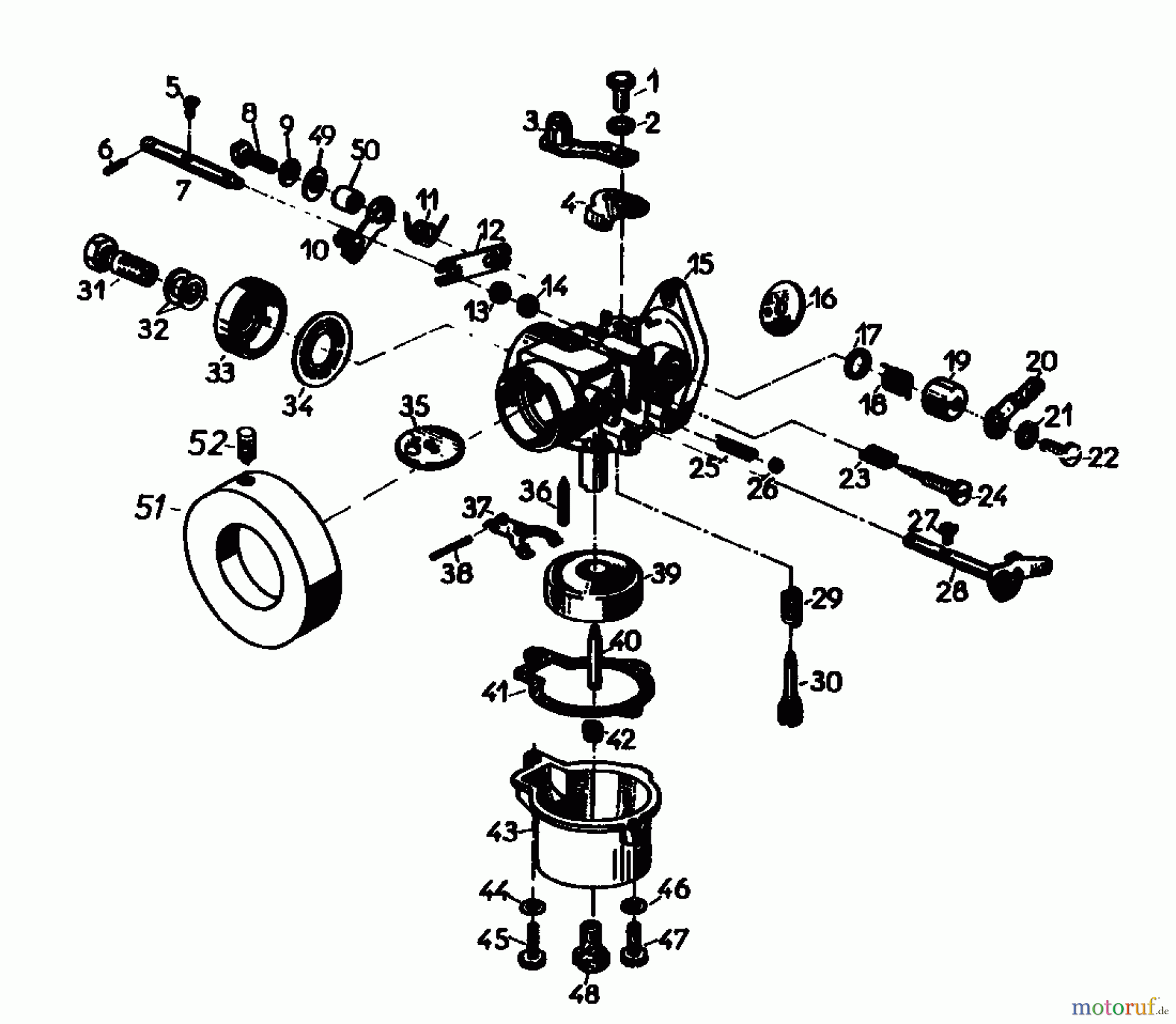  Gutbrod Motofaucheuse BM 100 4/BS 07507.01  (1985) Carburateur