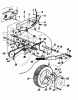 MTD REX-COMBI 51 SSL 126-3580 (1986) Listas de piezas de repuesto y dibujos Drive system, Wheels