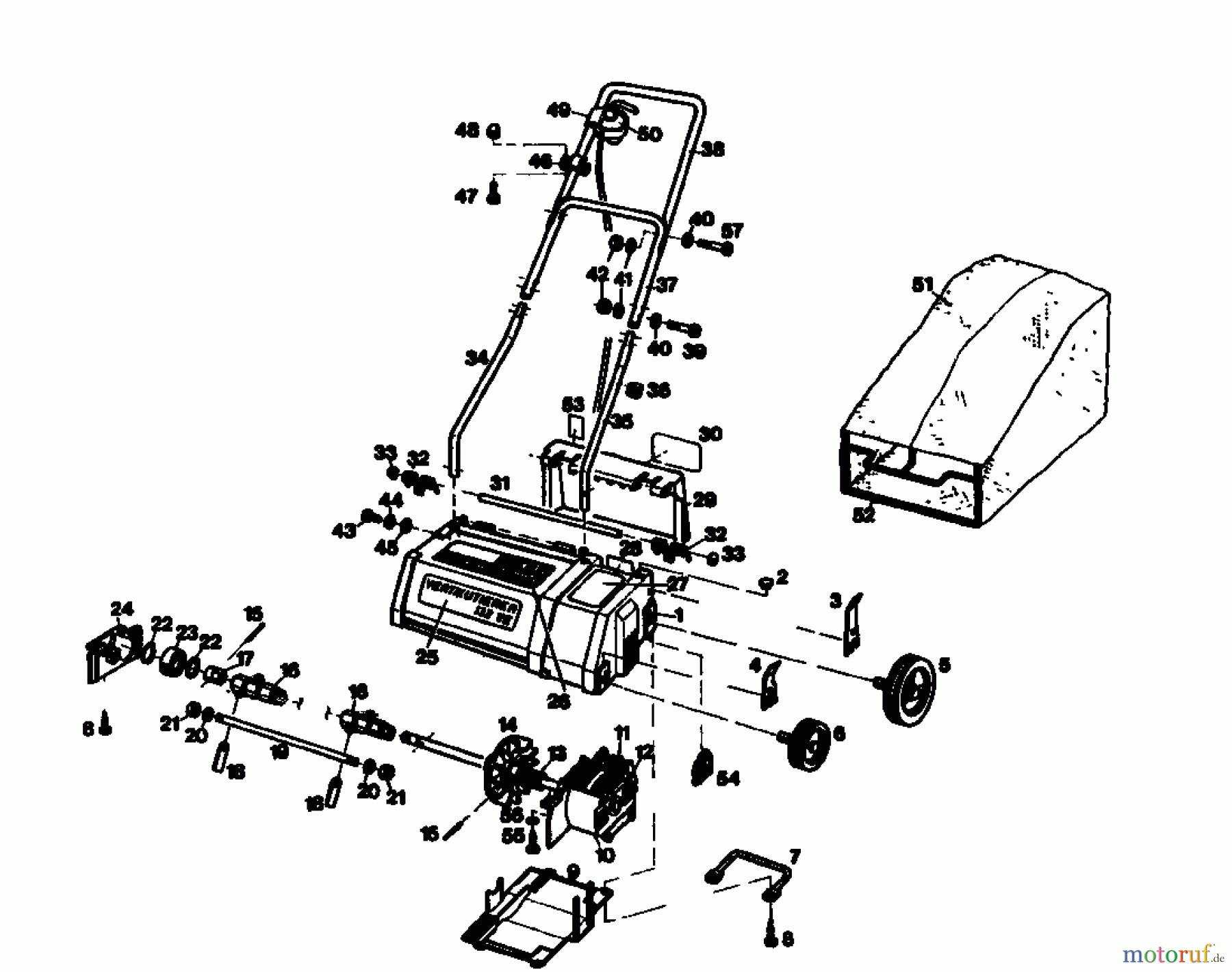  Golf Scarificateur électrique 132 VE 02890.01  (1986) Machine de base