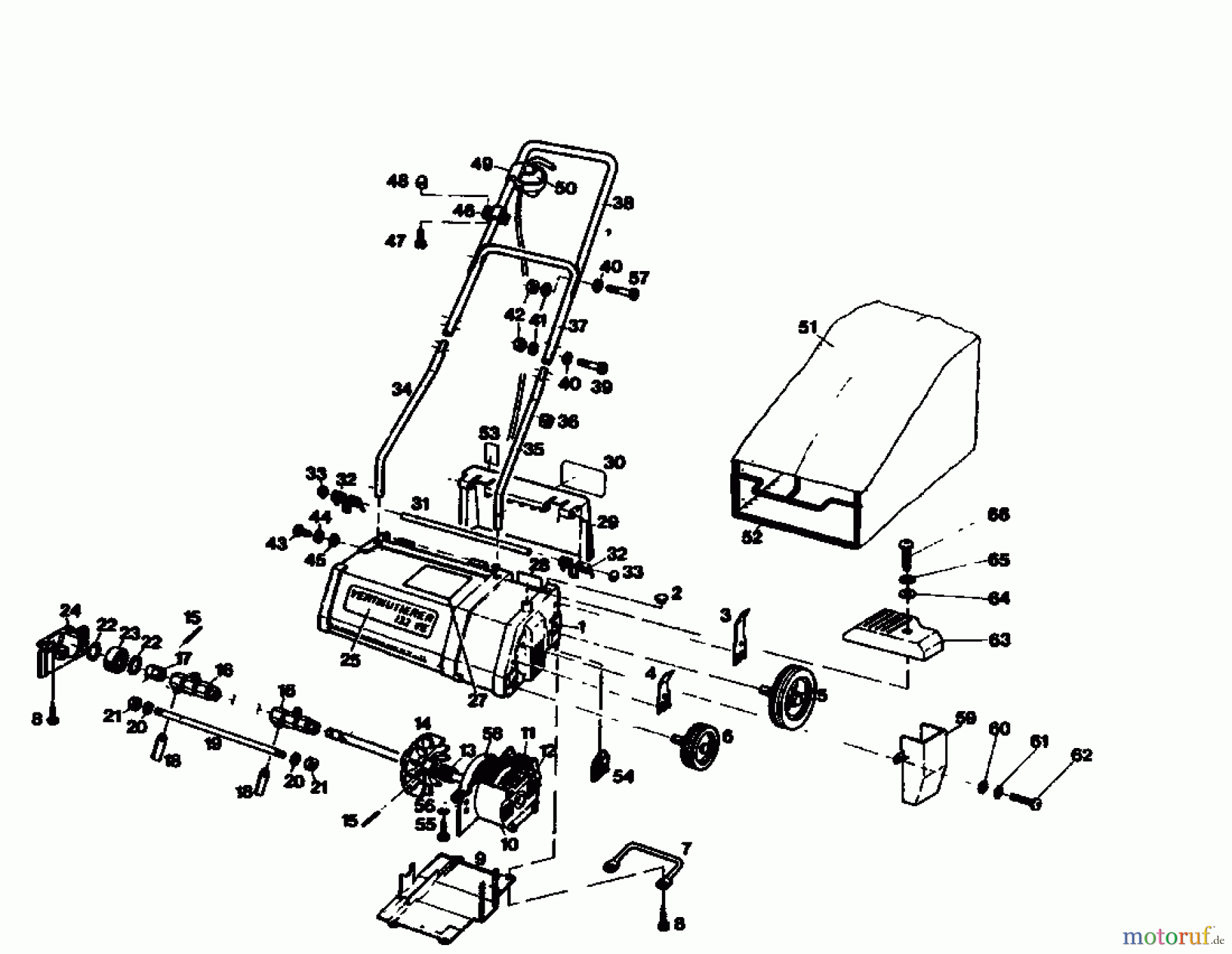  Golf Scarificateur électrique 132 VE 02890.05  (1987) Machine de base
