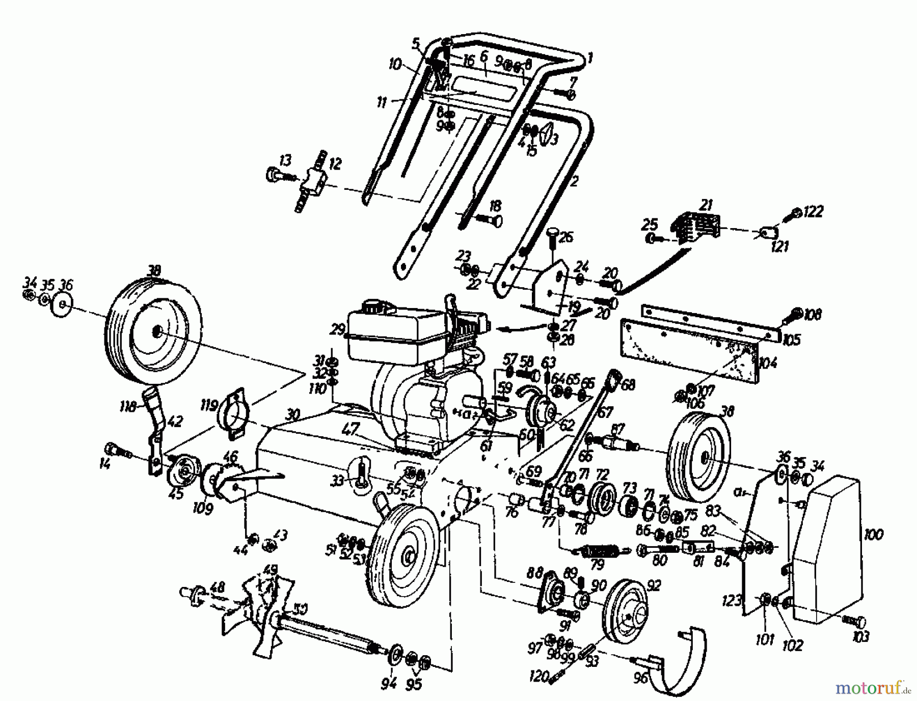  Gutbrod Scarificateur thermique VS 50 A 00053.01  (1987) Machine de base
