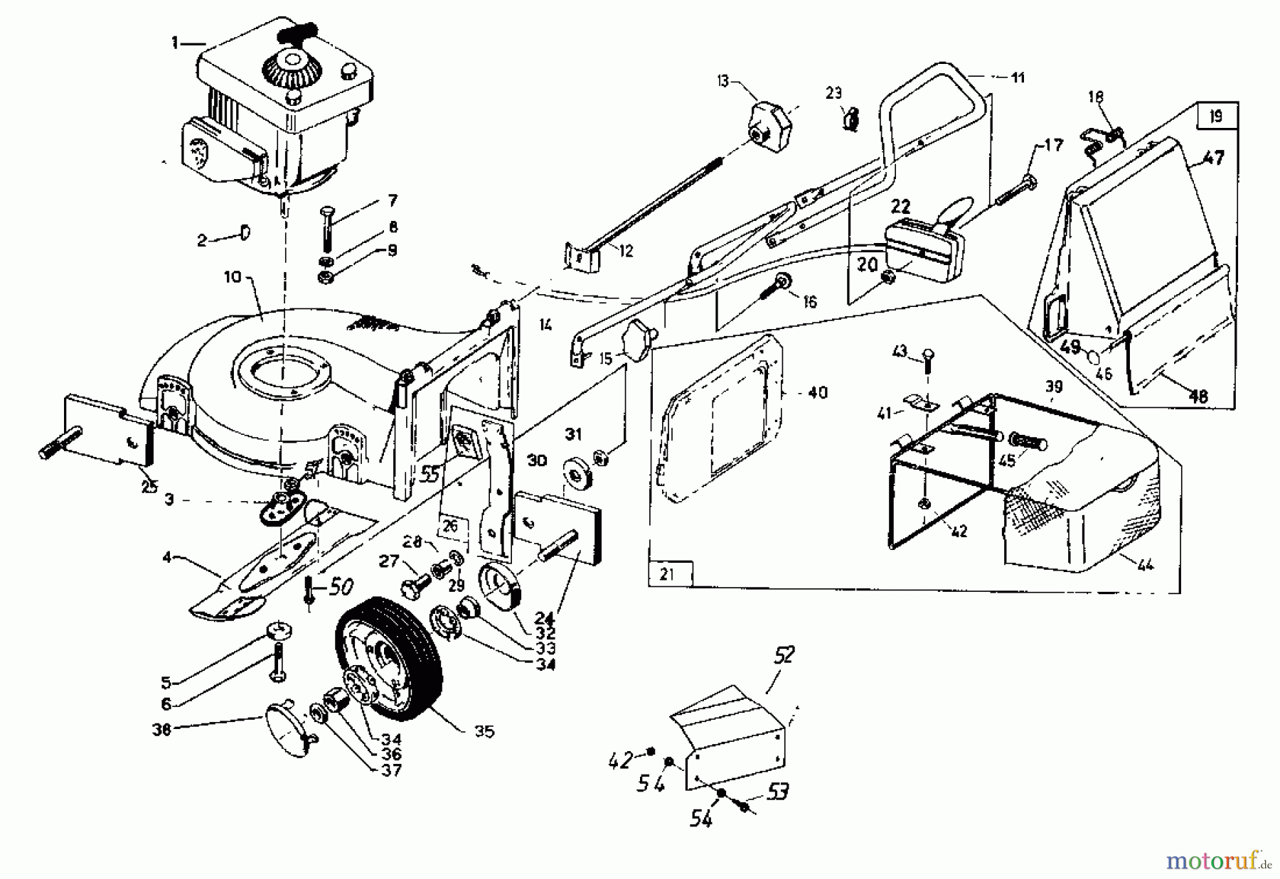  Rotaro Tondeuse thermique ROTARO  48 188-0156  (1988) Machine de base