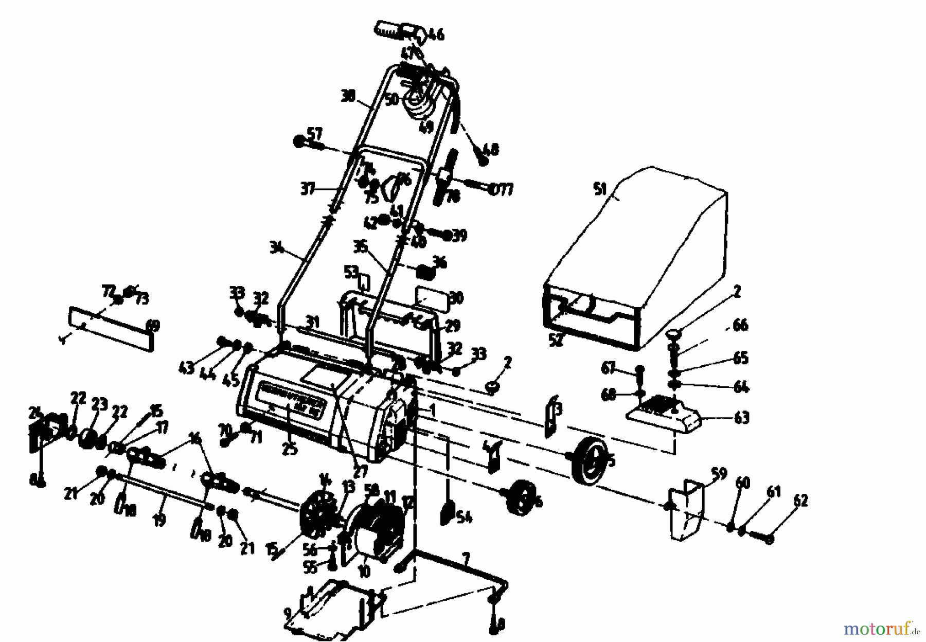  Golf Scarificateur électrique 132 VE 02846.03  (1988) Machine de base