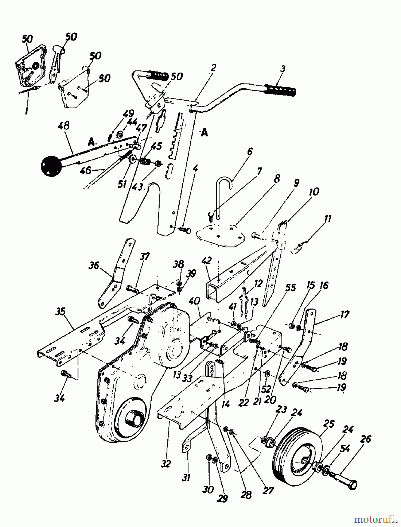  MTD Motobineuse DELUXE LD 219-3860  (1989) Machine de base