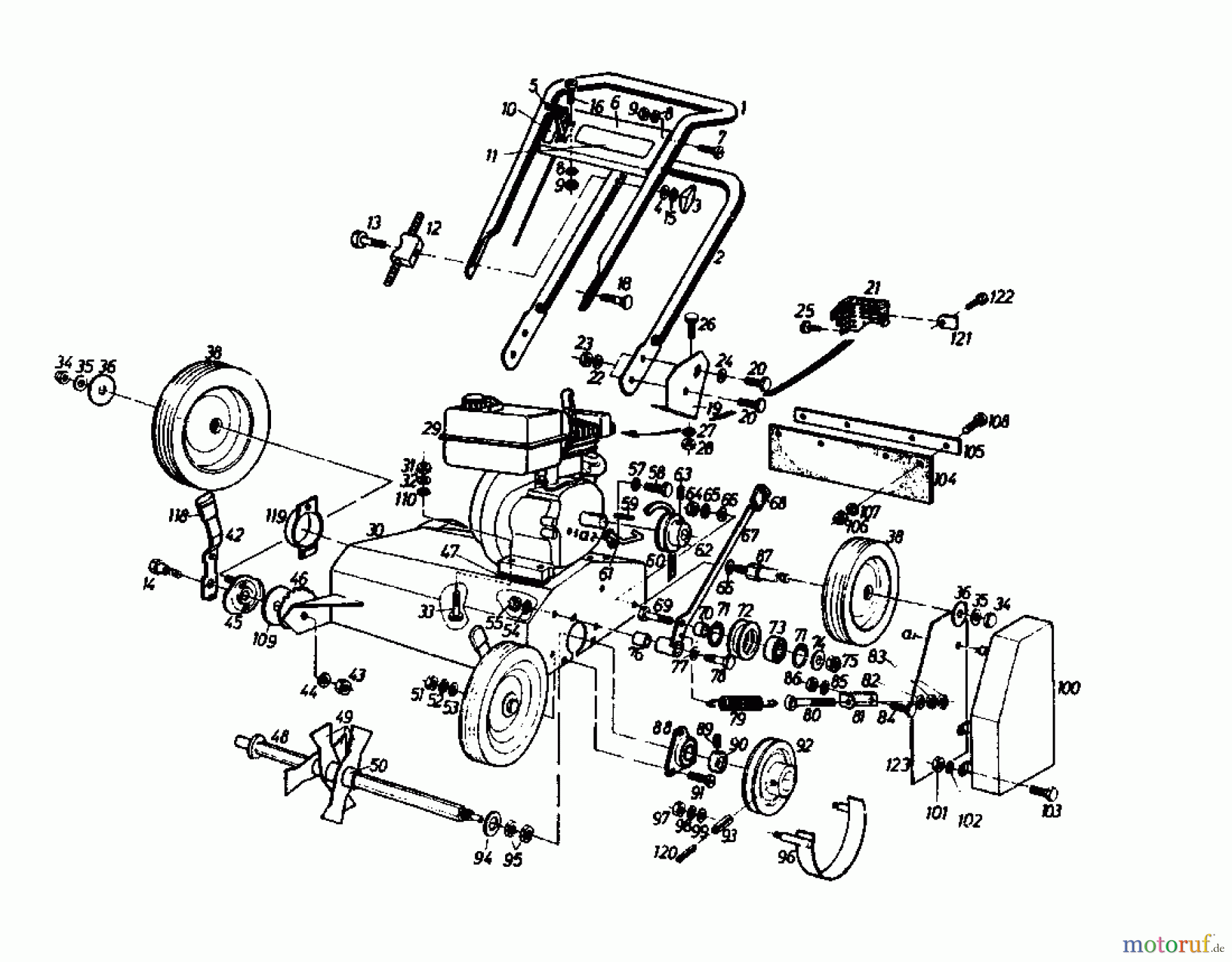  Gutbrod Scarificateur thermique VS 50 A 00053.01  (1988) Machine de base