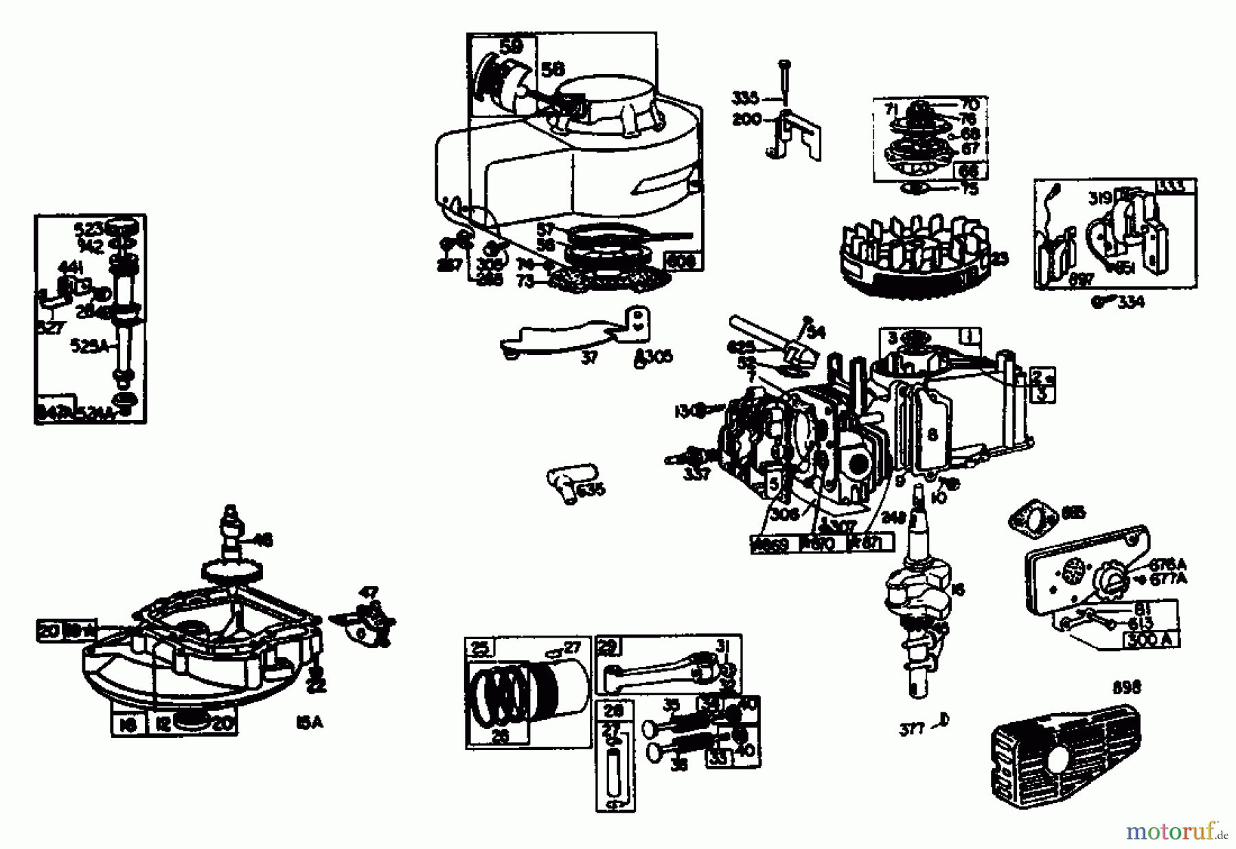  Gutbrod Motofaucheuse BM 100-2/G 07507.01  (1988) Carter de cylindre, Cylindre