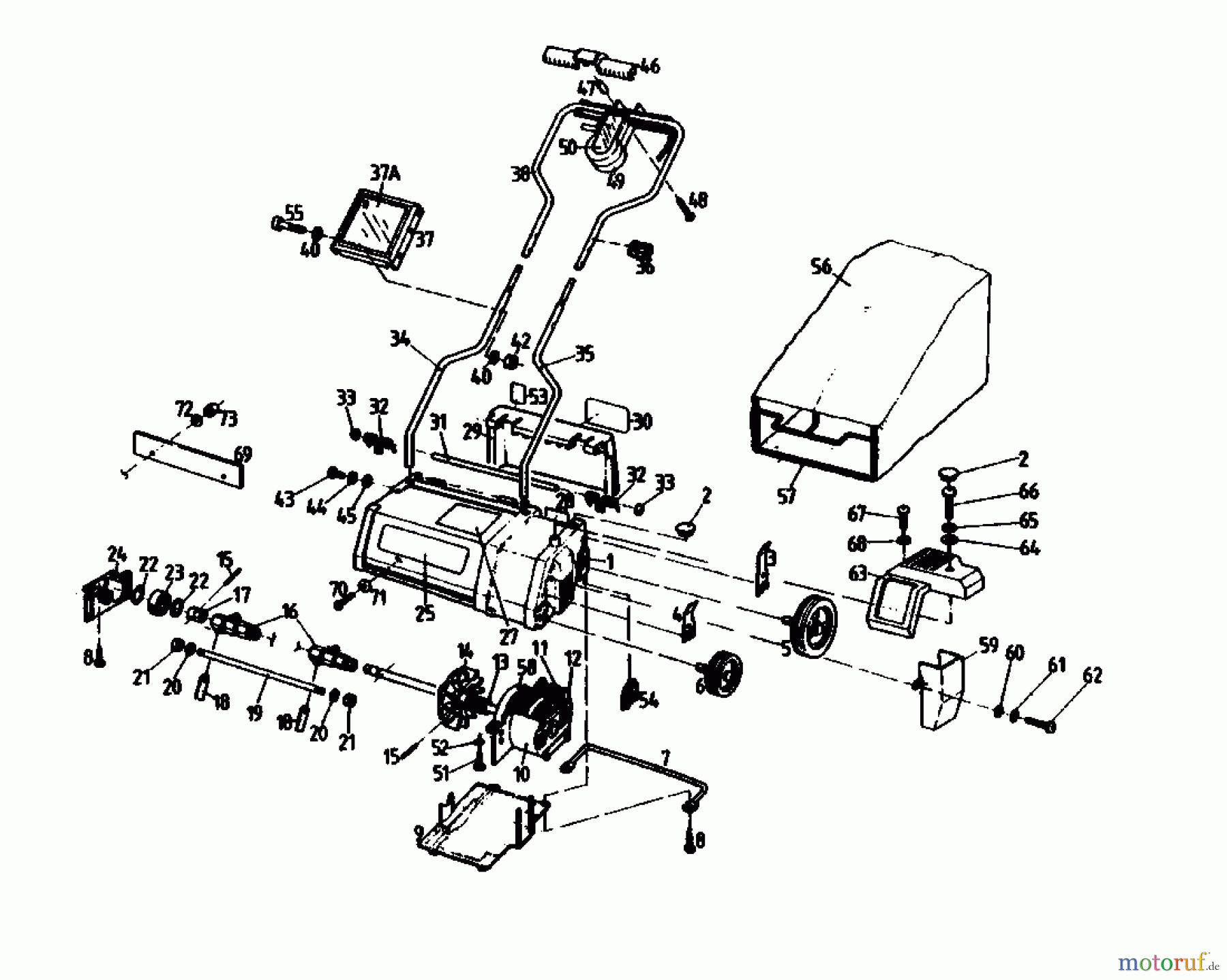  Gutbrod Scarificateur électrique VE 32 02846.04  (1988) Machine de base