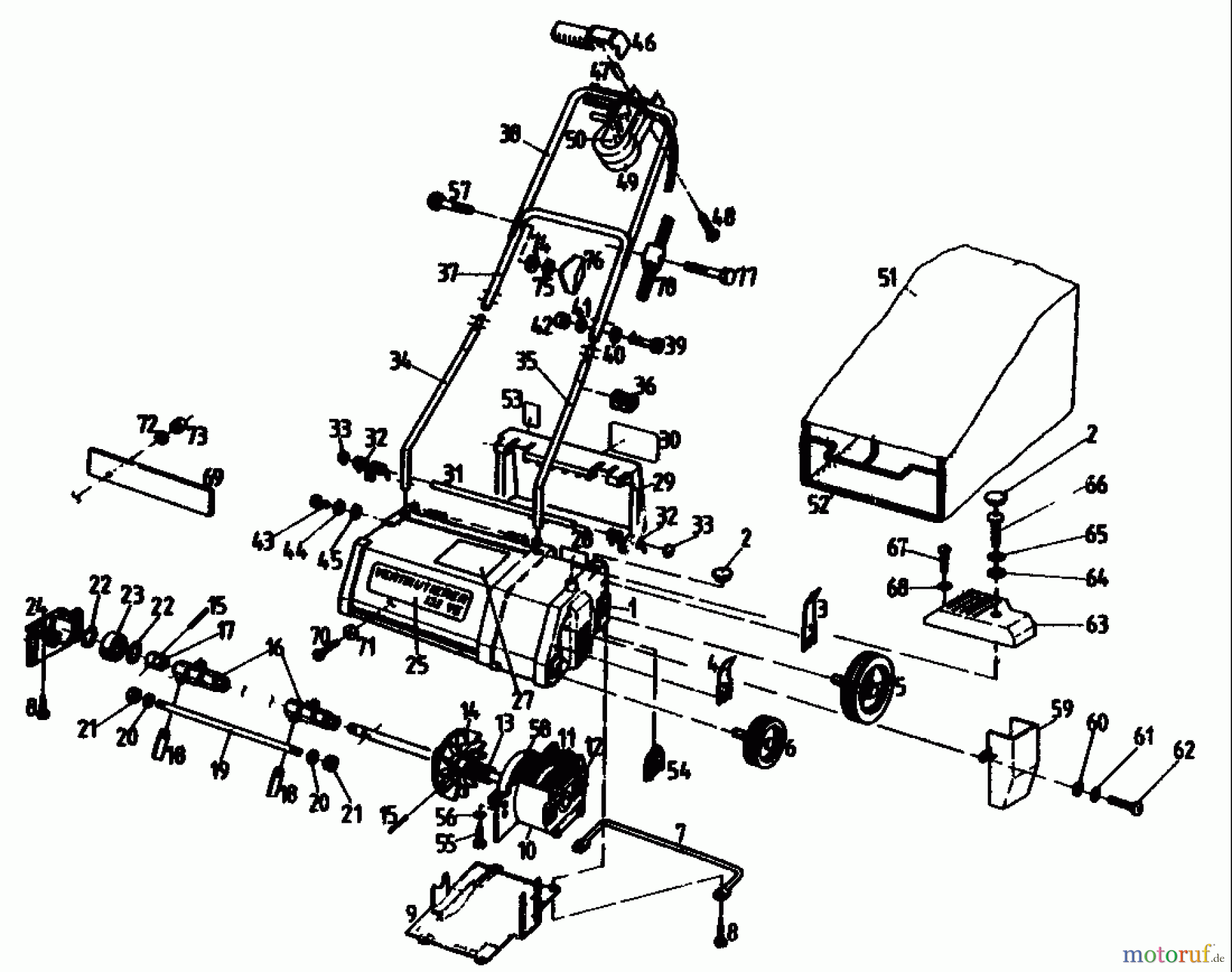  Golf Scarificateur électrique 132 VE 02846.03  (1989) Machine de base