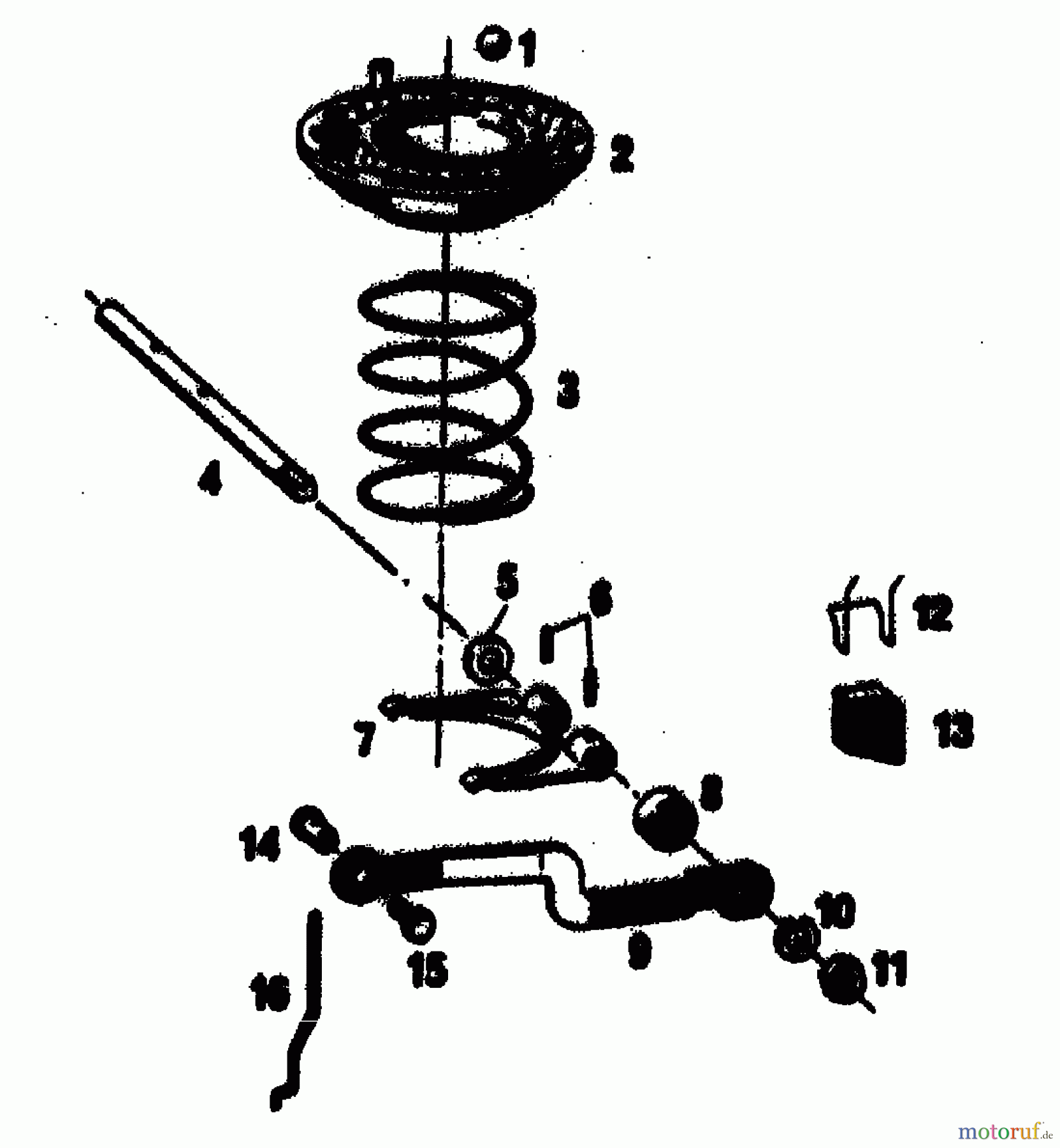  Gutbrod Tondeuse thermique tractée SB 51 R 02608.04  (1989) Régulateur
