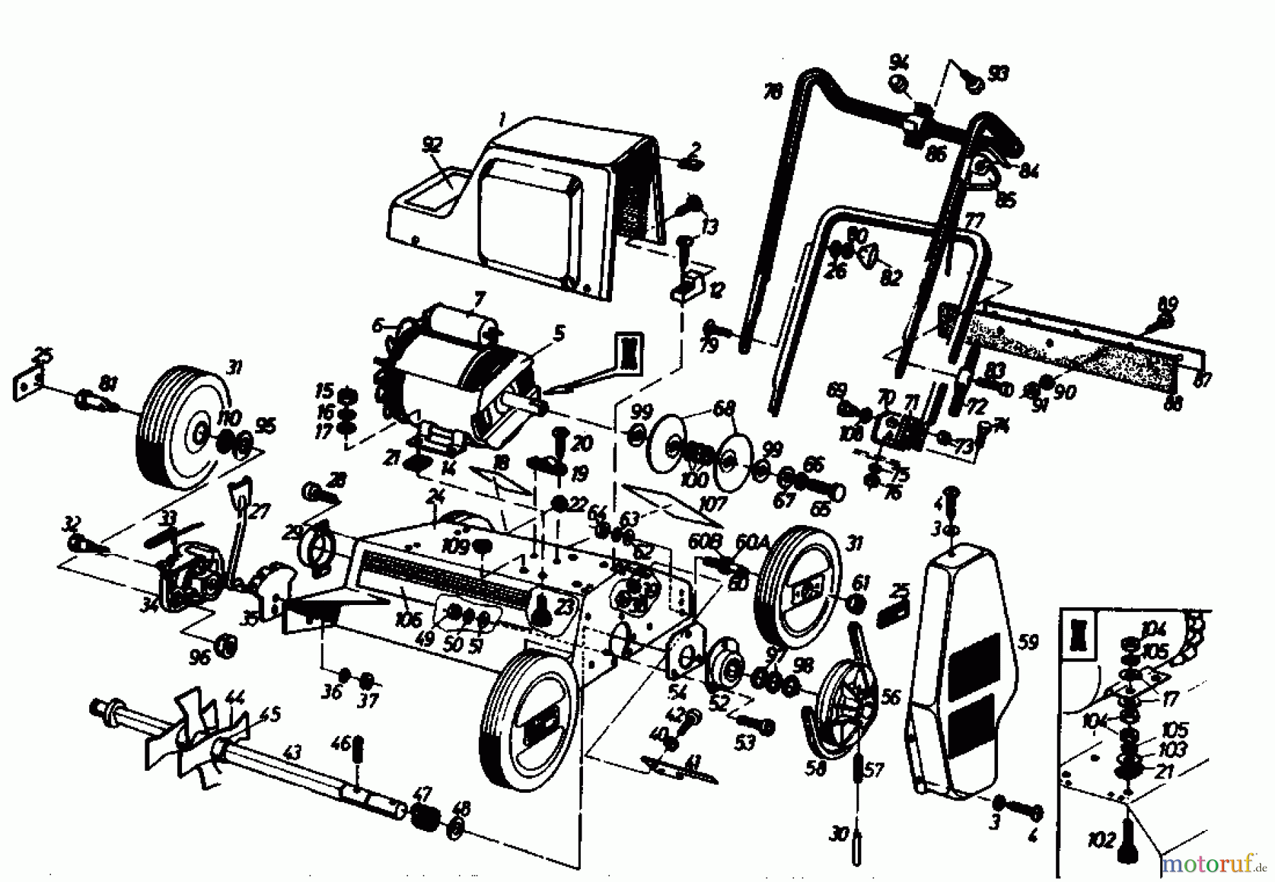  Gutbrod Scarificateur thermique VS 40 A 00054.04  (1989) Machine de base