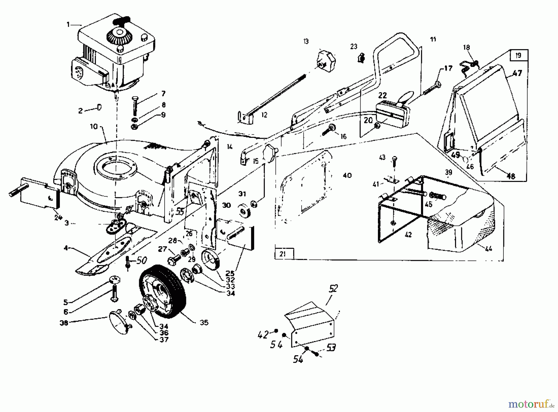  Rotaro Tondeuse thermique ROTARO  48 180-0156  (1990) Machine de base