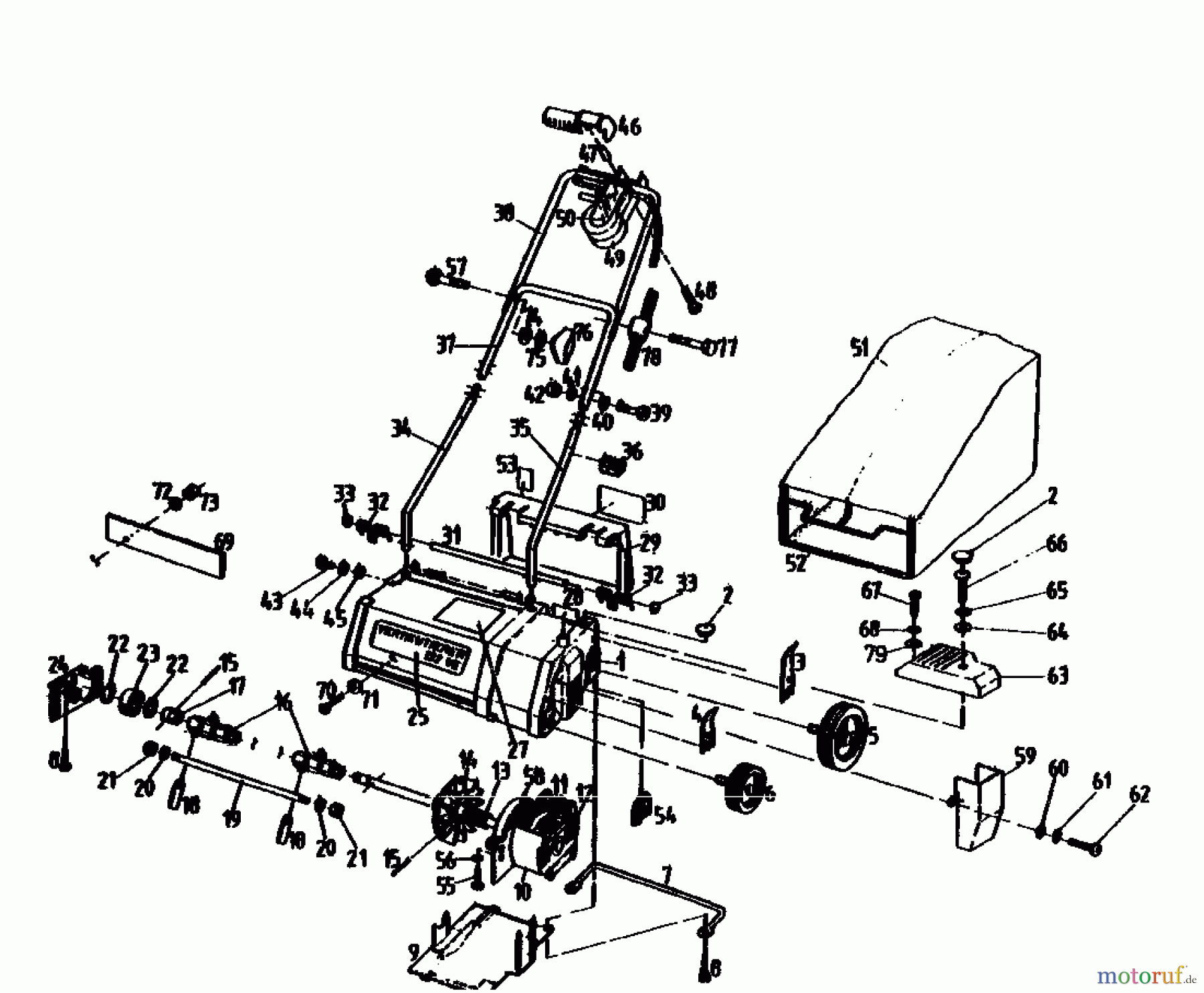 Golf Scarificateur électrique 132 VE 02846.03  (1990) Machine de base