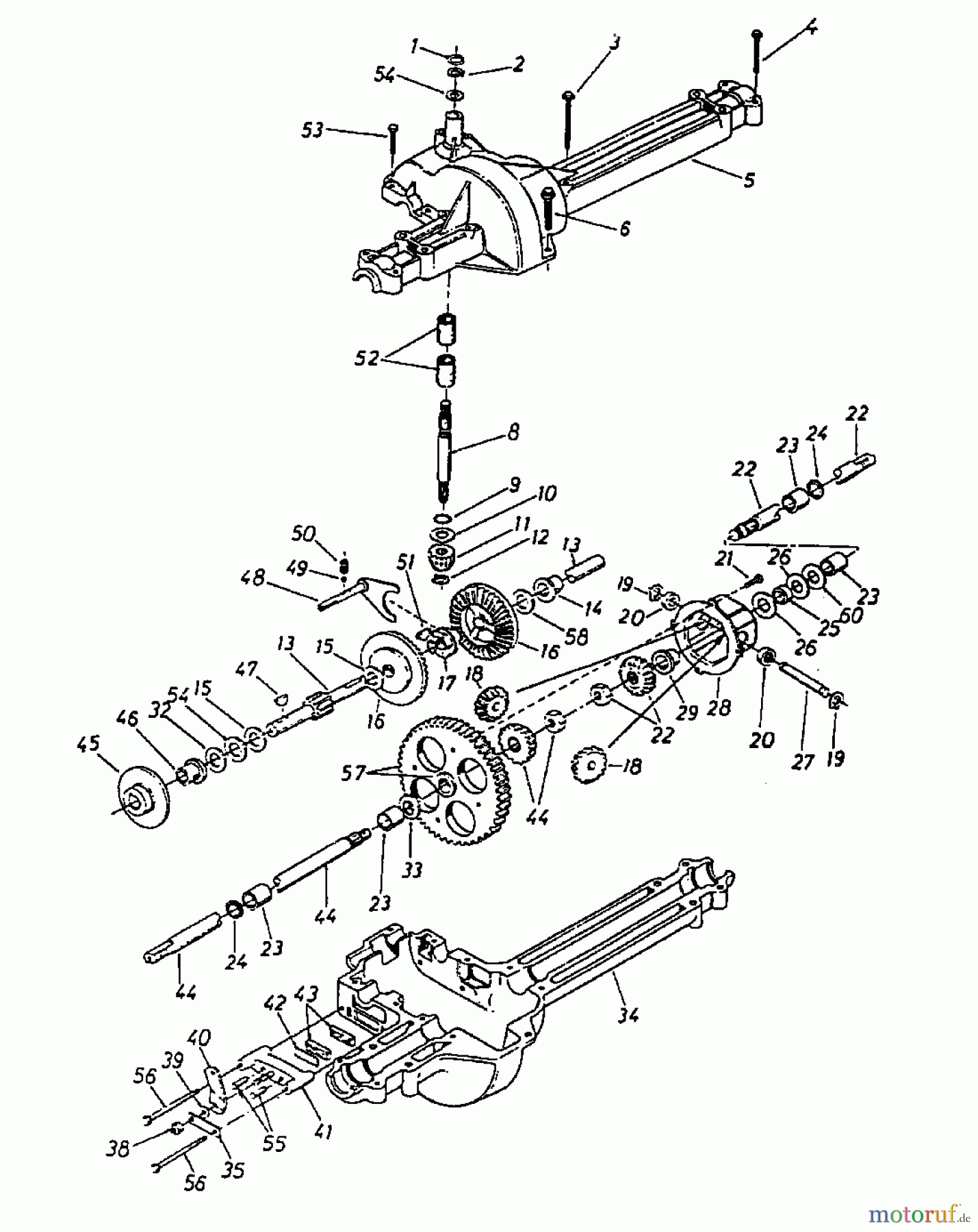  MTD Tracteurs de pelouse 10/76 HN 131-520C  (1991) Boîte de vitesse