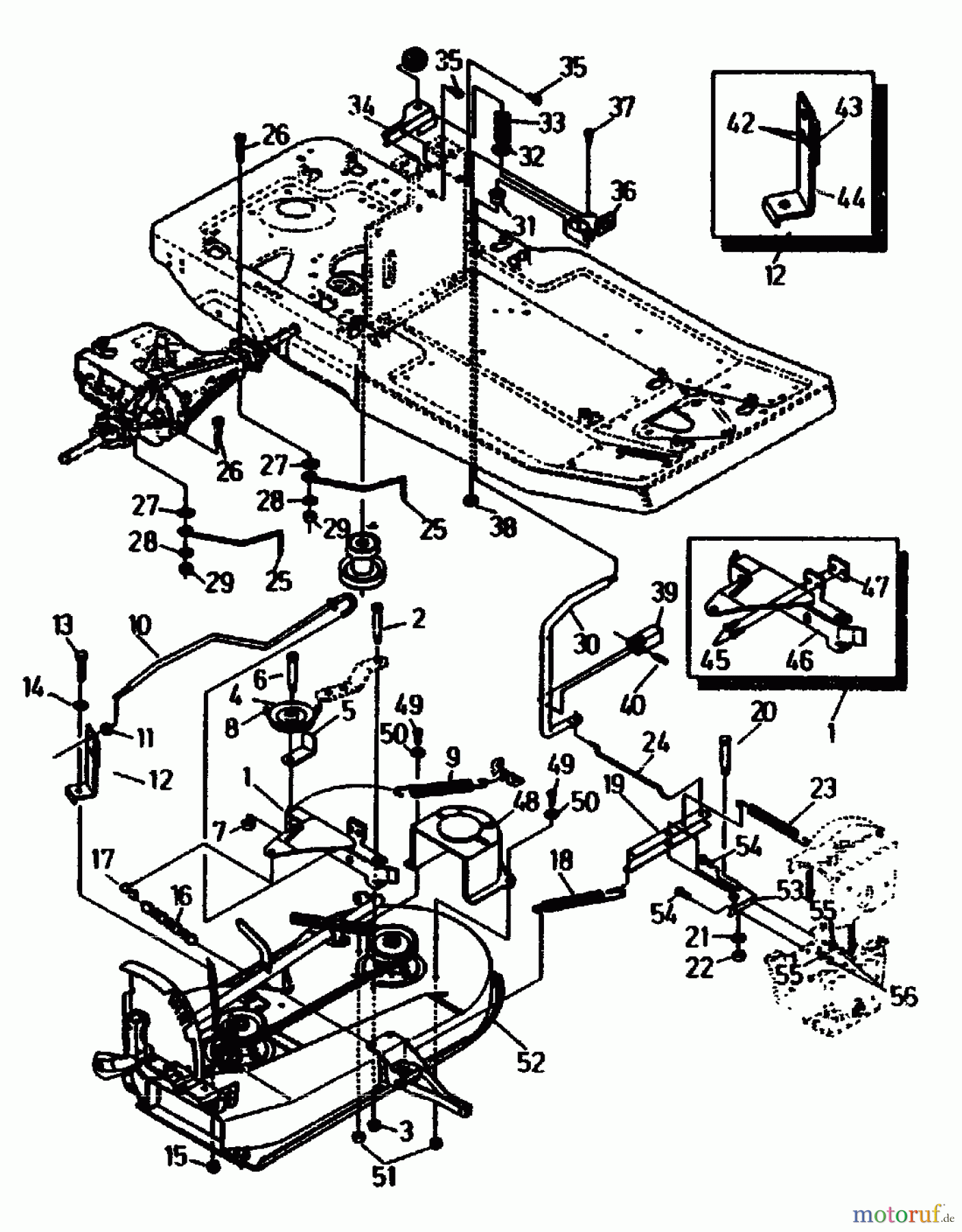  Gutbrod Tracteurs de pelouse ASB 90-10 04015.01  (1991) Relevage plateau de coupe