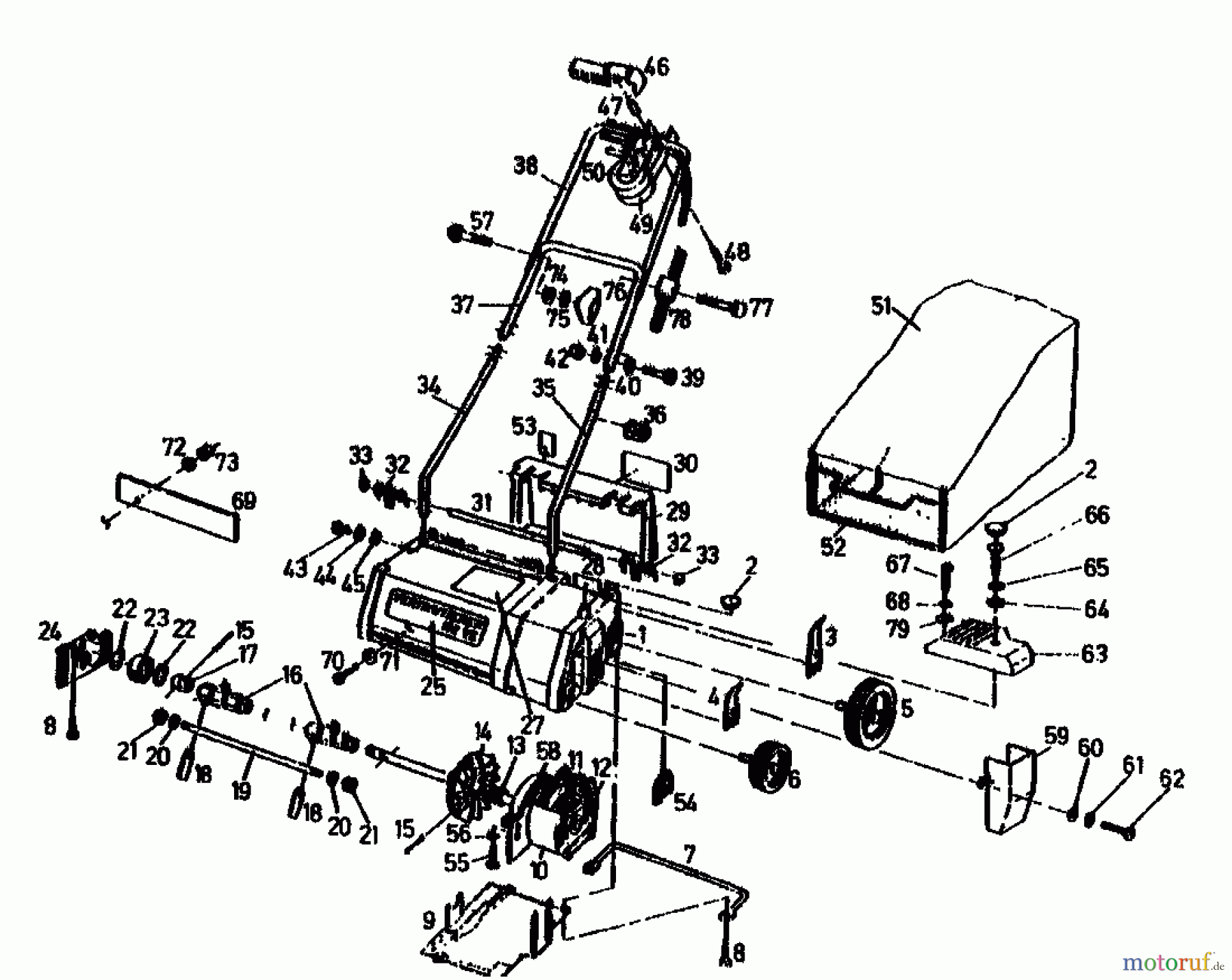  Golf Scarificateur électrique 132 VE 02846.03  (1991) Machine de base