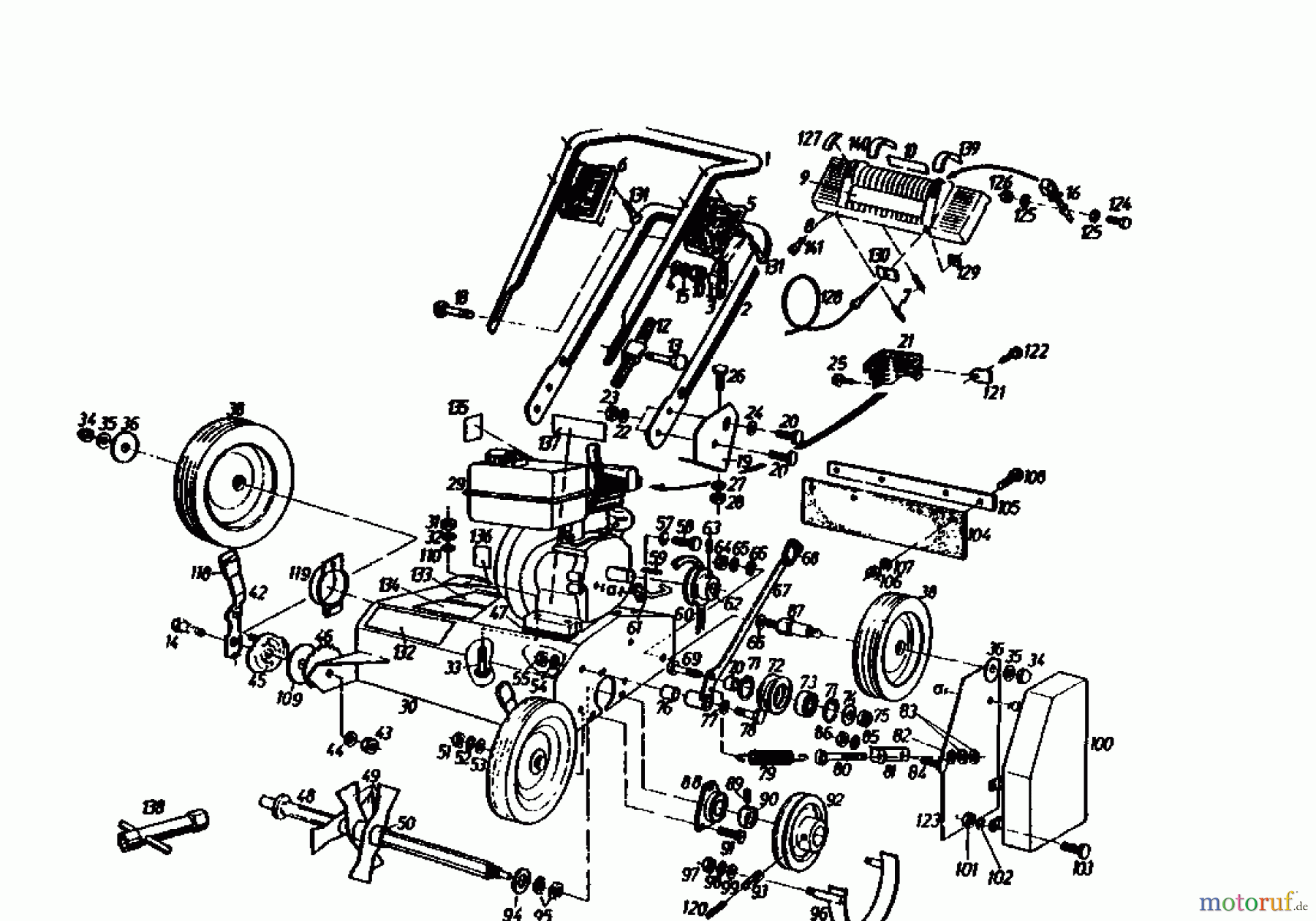  Gutbrod Scarificateur thermique MV 504 00053.03  (1991) Machine de base