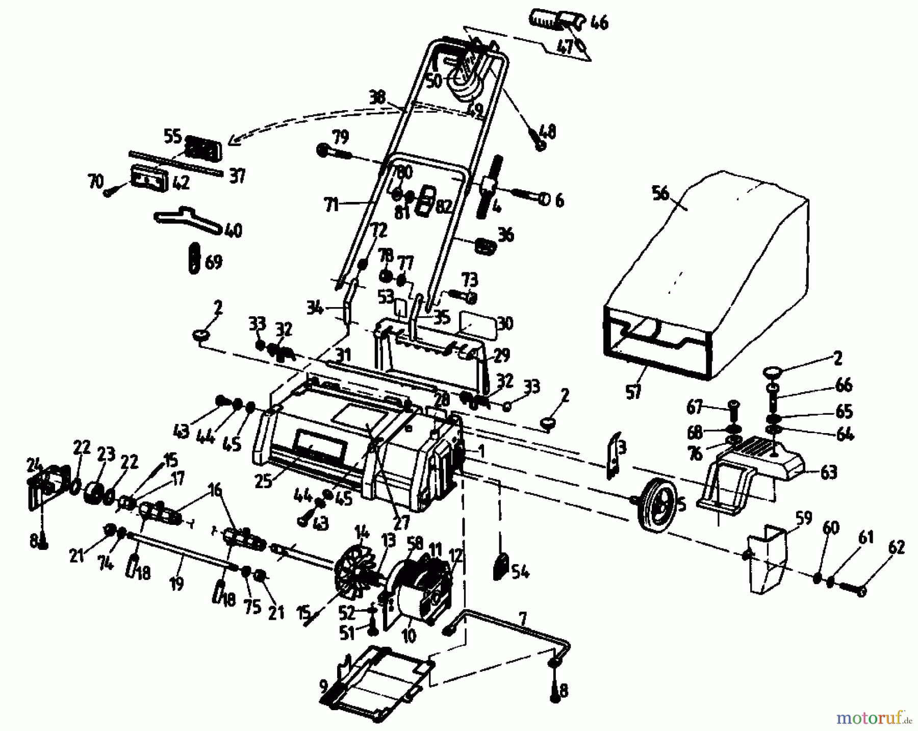  Gutbrod Scarificateur électrique VE 33 02846.08  (1992) Machine de base