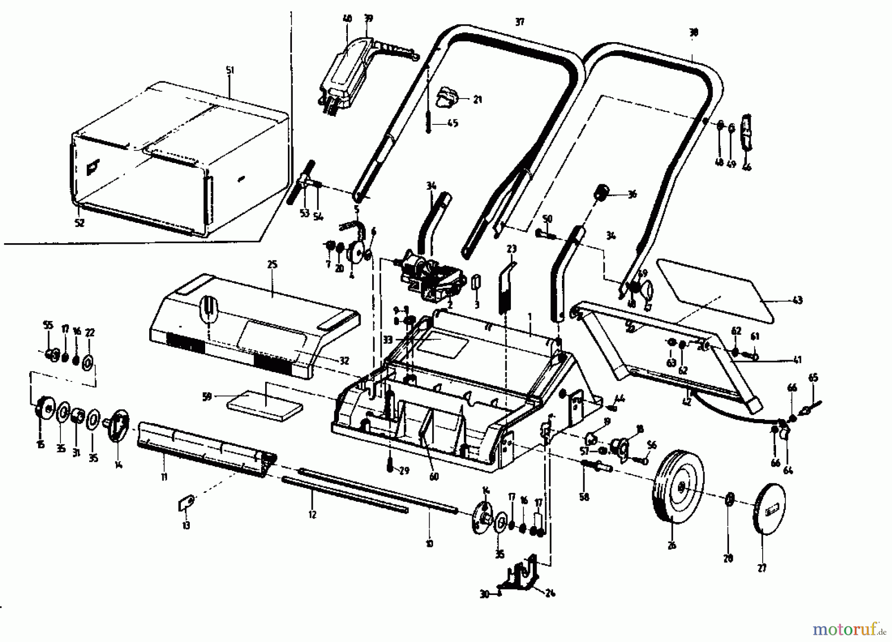  Fleurelle Scarificateur électrique V 28 EL 02805.05  (1992) Machine de base