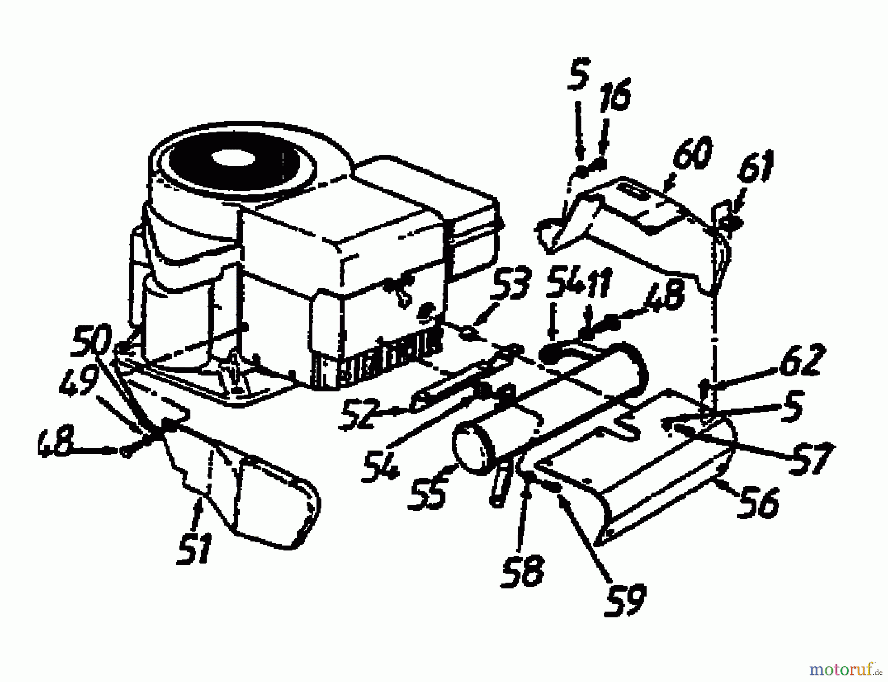  Raiffeisen Tracteurs de pelouse 112 ESL 132-650F628  (1992) Accessoires moteur