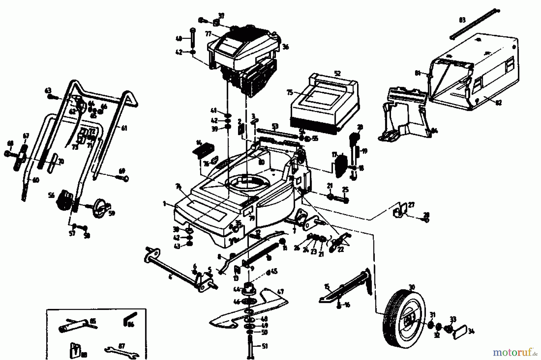  Gutbrod Tondeuse thermique MH 404 04018.01  (1992) Machine de base