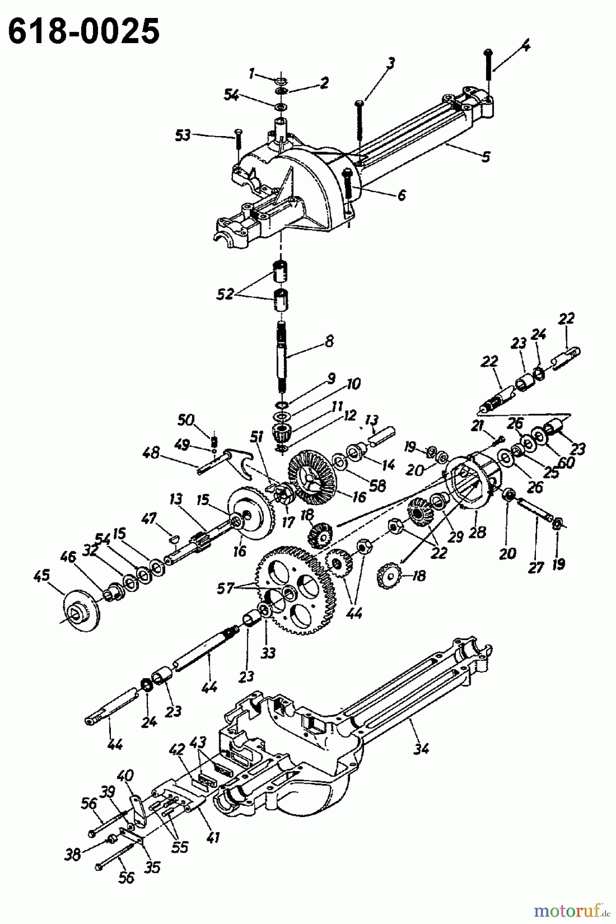  Gardol Tracteurs de pelouse R 10 132-521C646  (1992) Boîte de vitesse