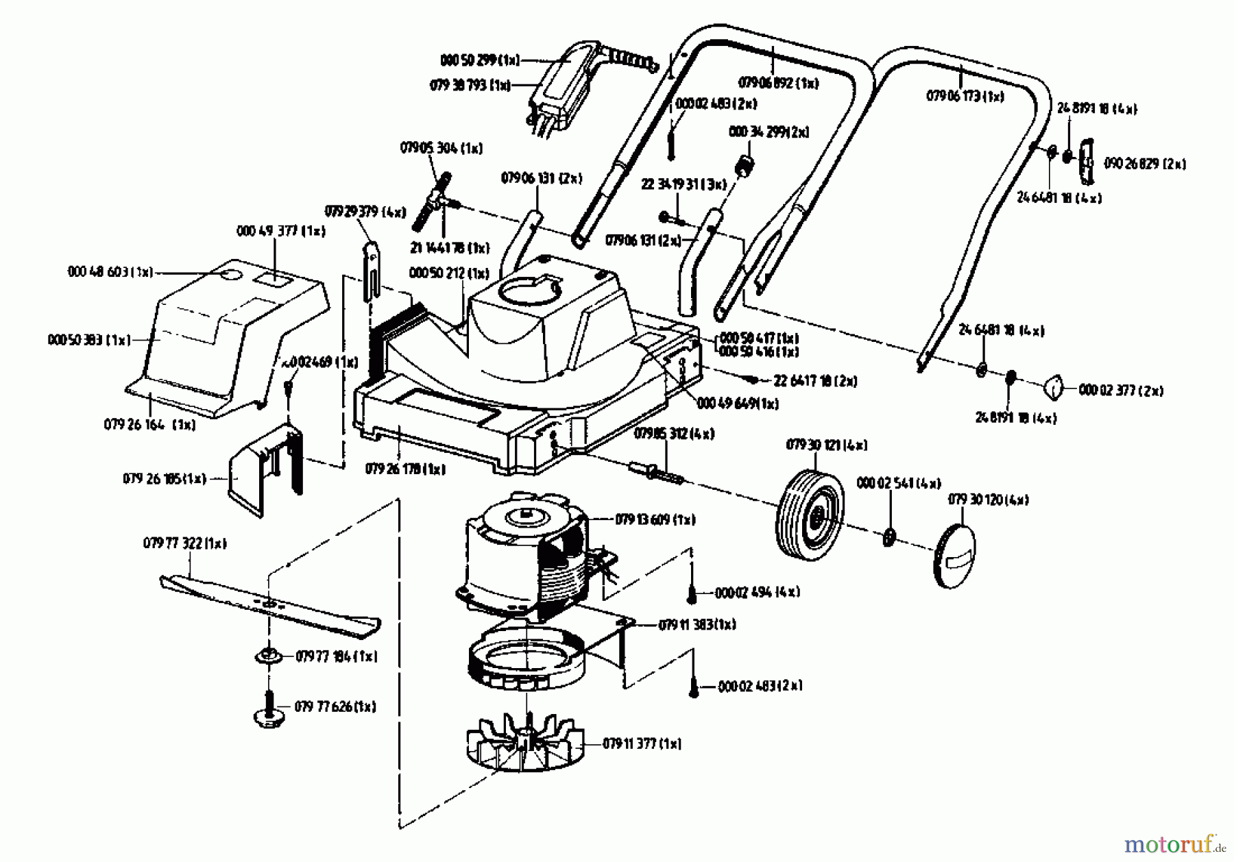 Golf Tondeuse électrique 130 SE 02804.01  (1993) Machine de base