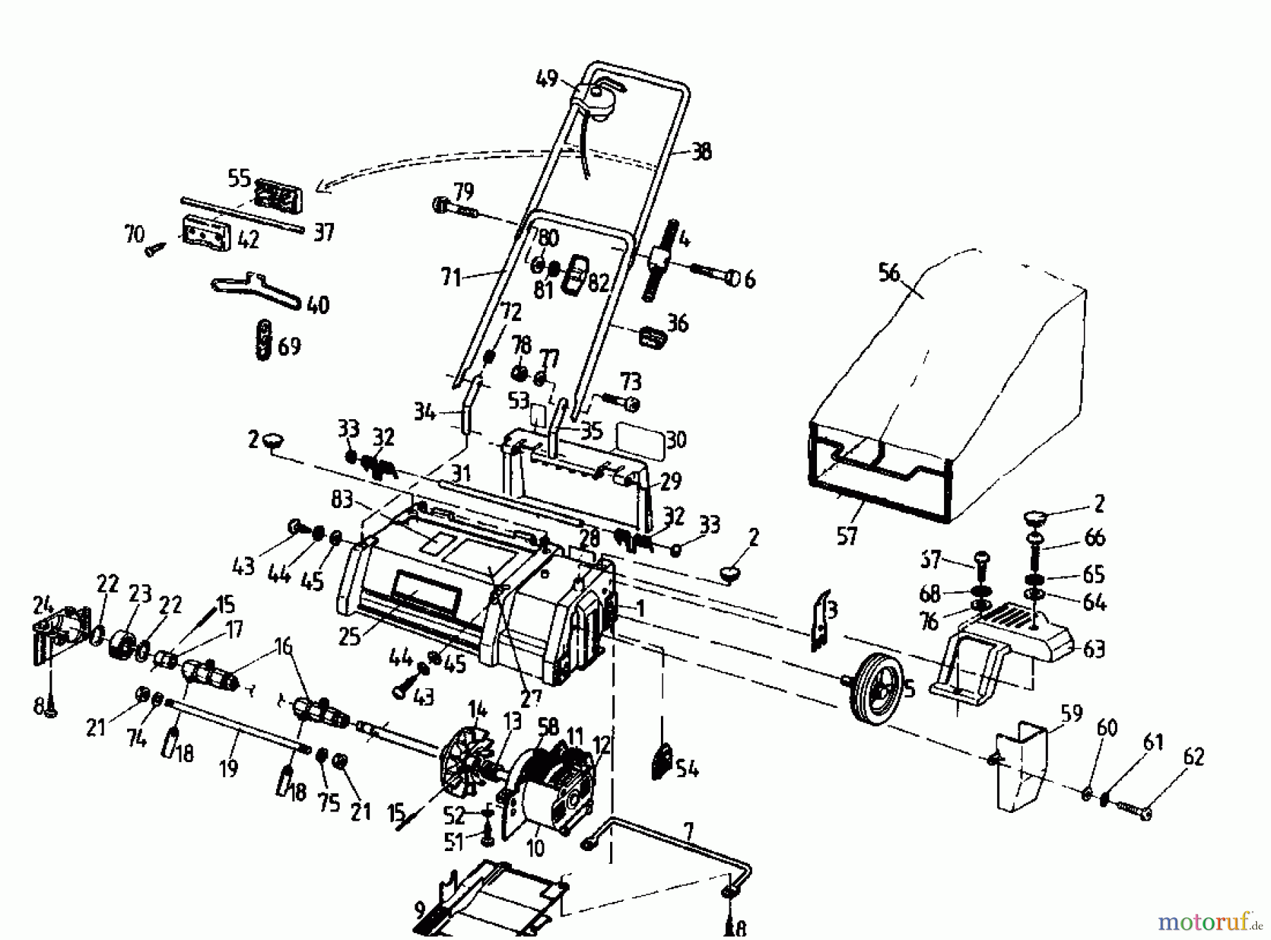  Gutbrod Scarificateur électrique VE 33 02826.02  (1993) Machine de base