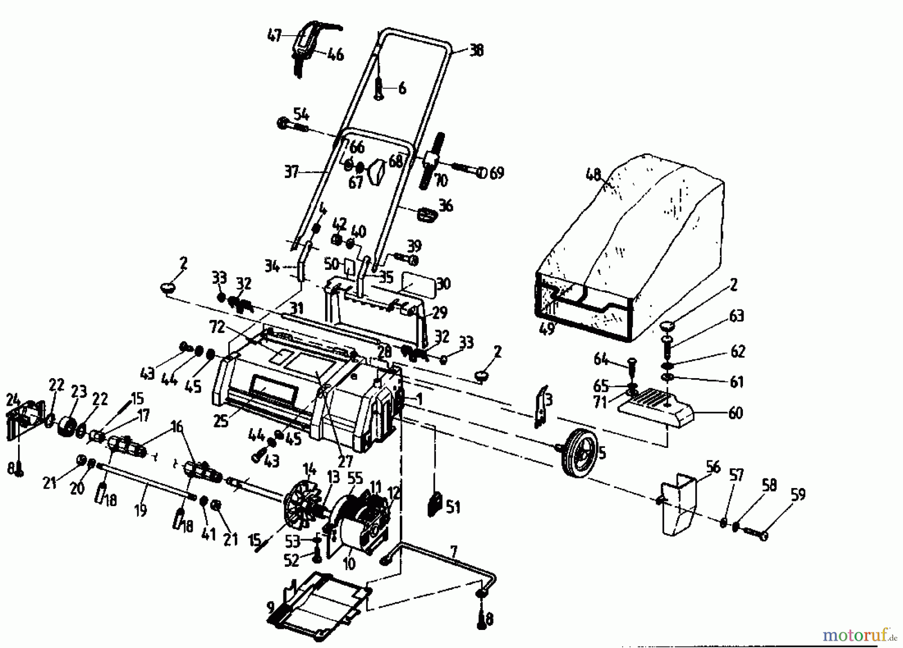  Golf Scarificateur électrique 133 VE 02846.07  (1993) Machine de base