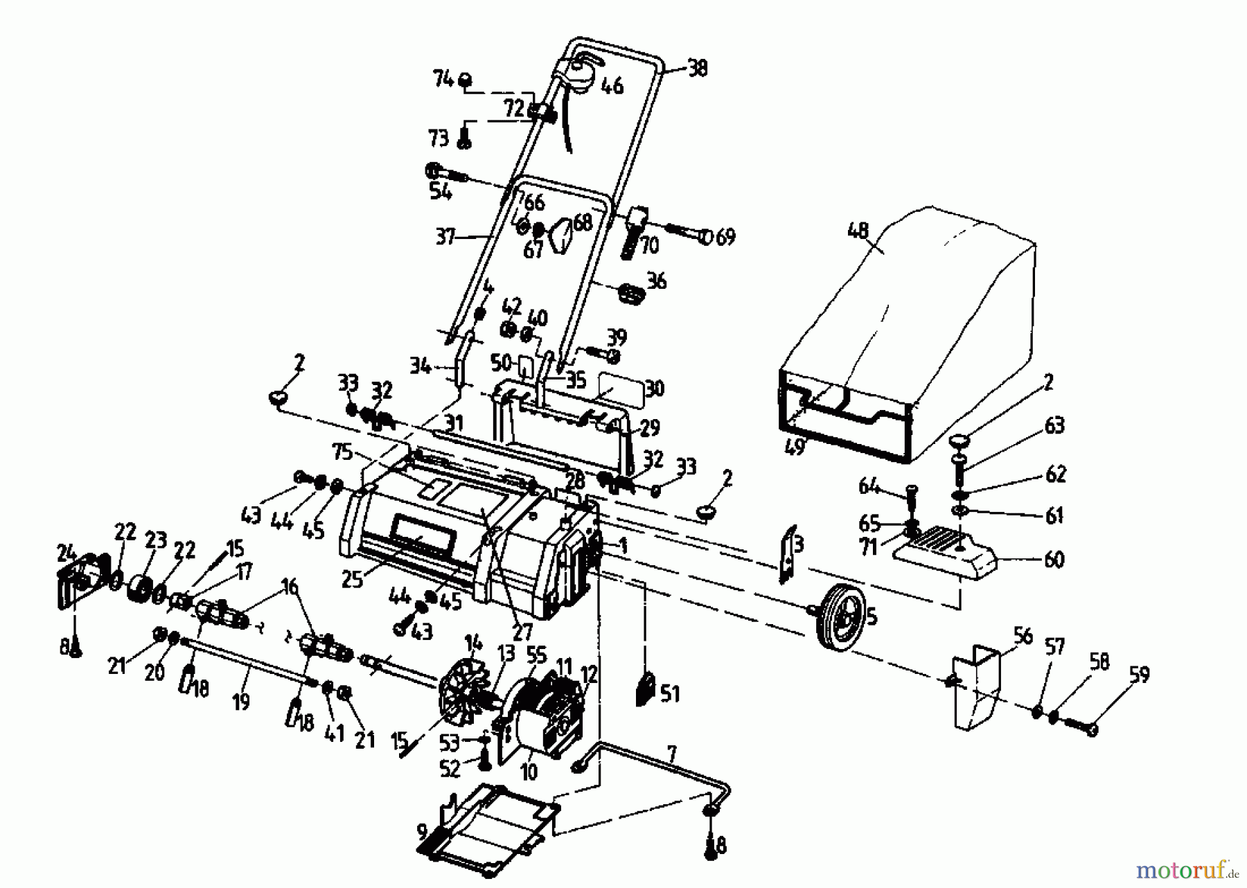  Golf Scarificateur électrique 133 VE 02826.01  (1993) Machine de base