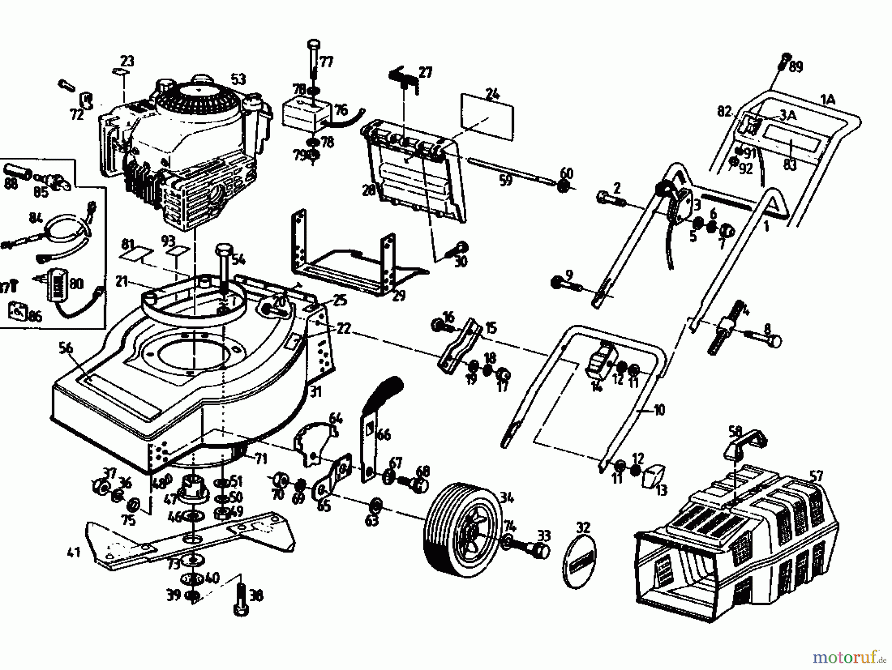  Gutbrod Tondeuse thermique TURBO HBS 02893.06  (1993) Machine de base