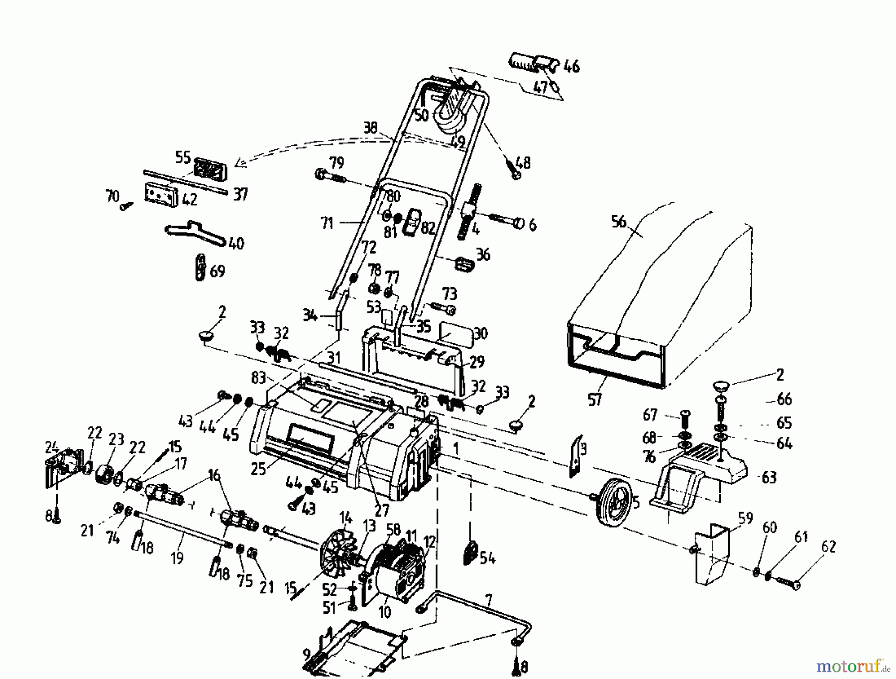  Gutbrod Scarificateur électrique VE 33 02846.08  (1993) Machine de base
