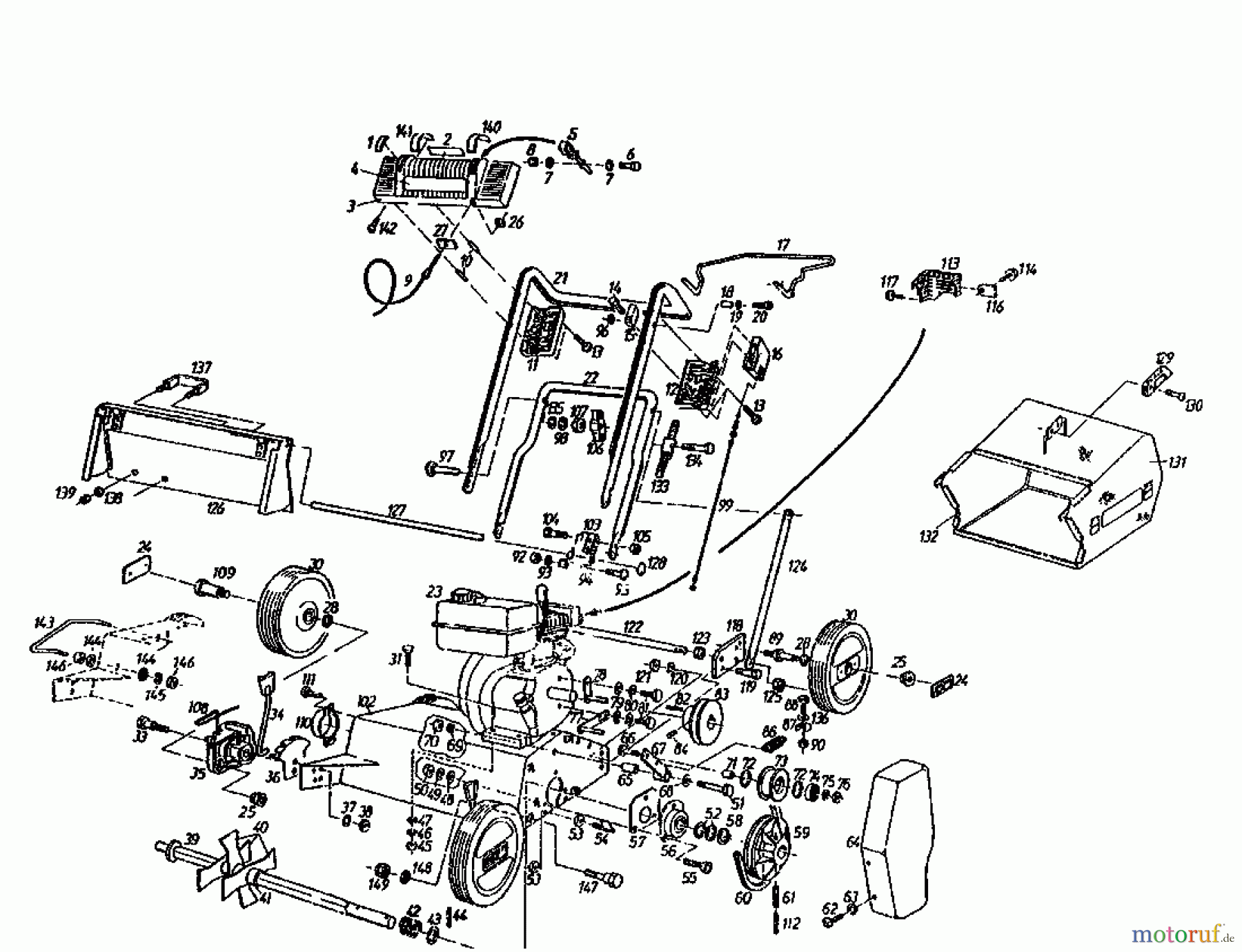  Gutbrod Scarificateur thermique MV 404 04010.01  (1993) Machine de base