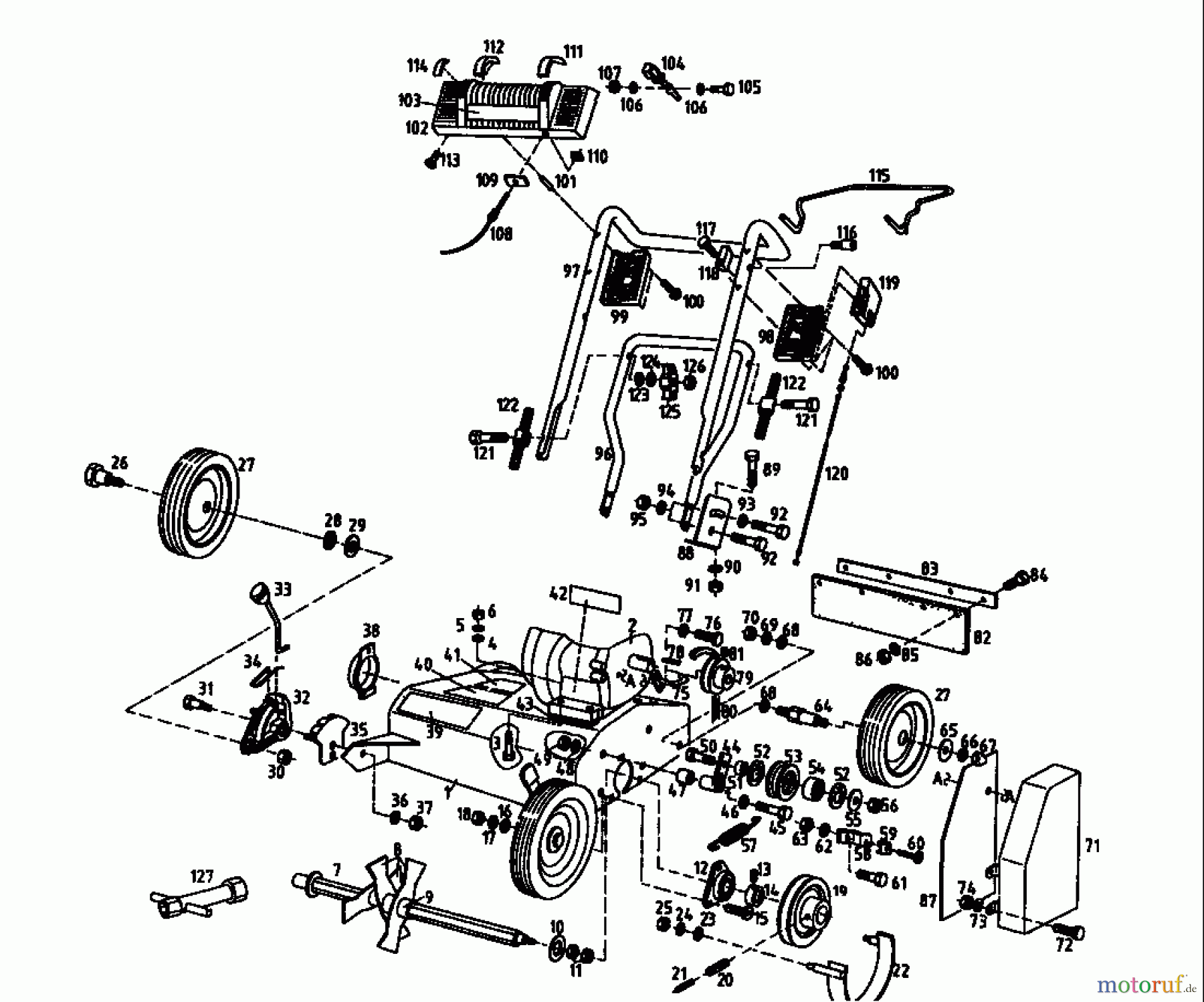  Gutbrod Scarificateur thermique MV 504 00053.05  (1994) Machine de base